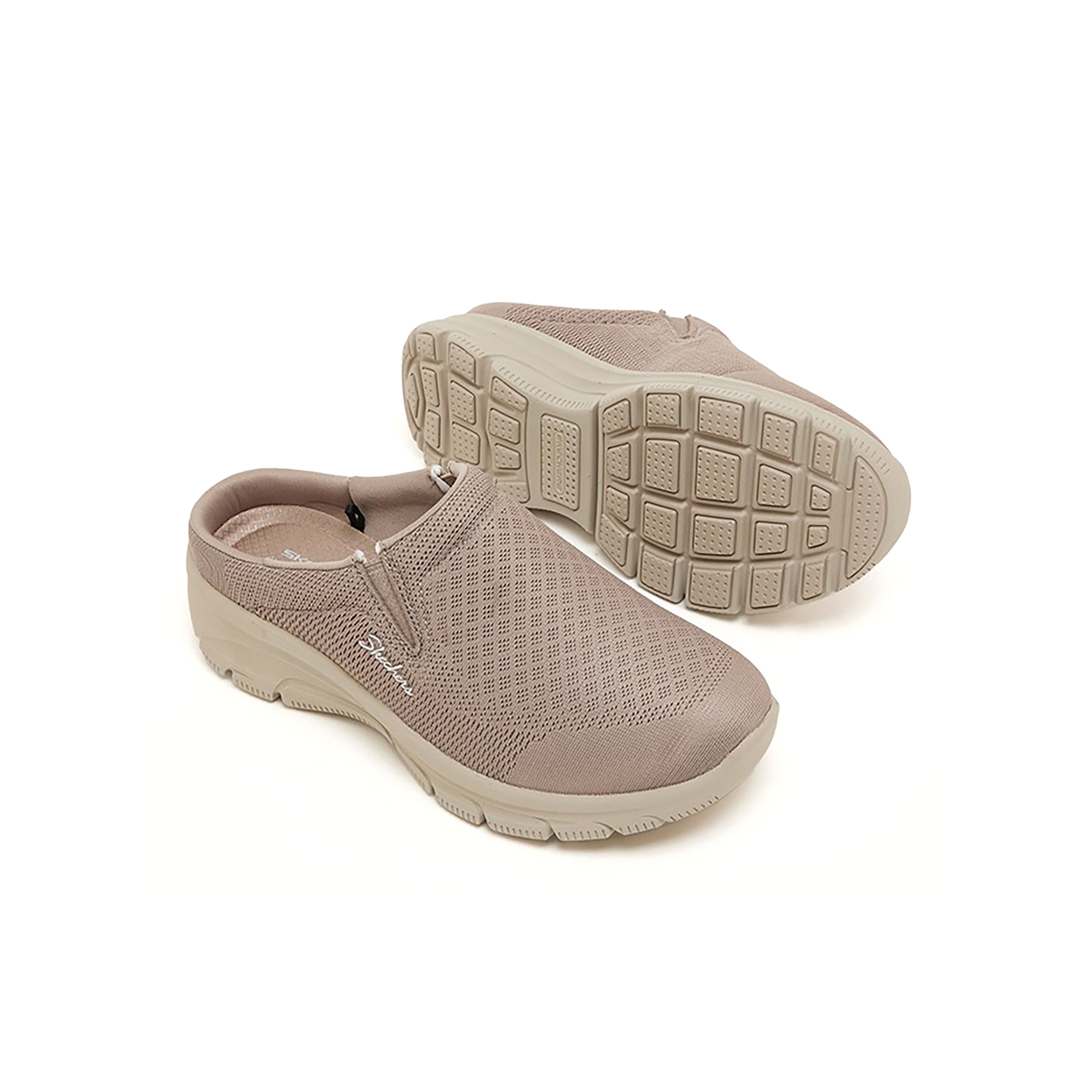 Skechers Women's Easy Going - Sundown Shoes #color_Taupe