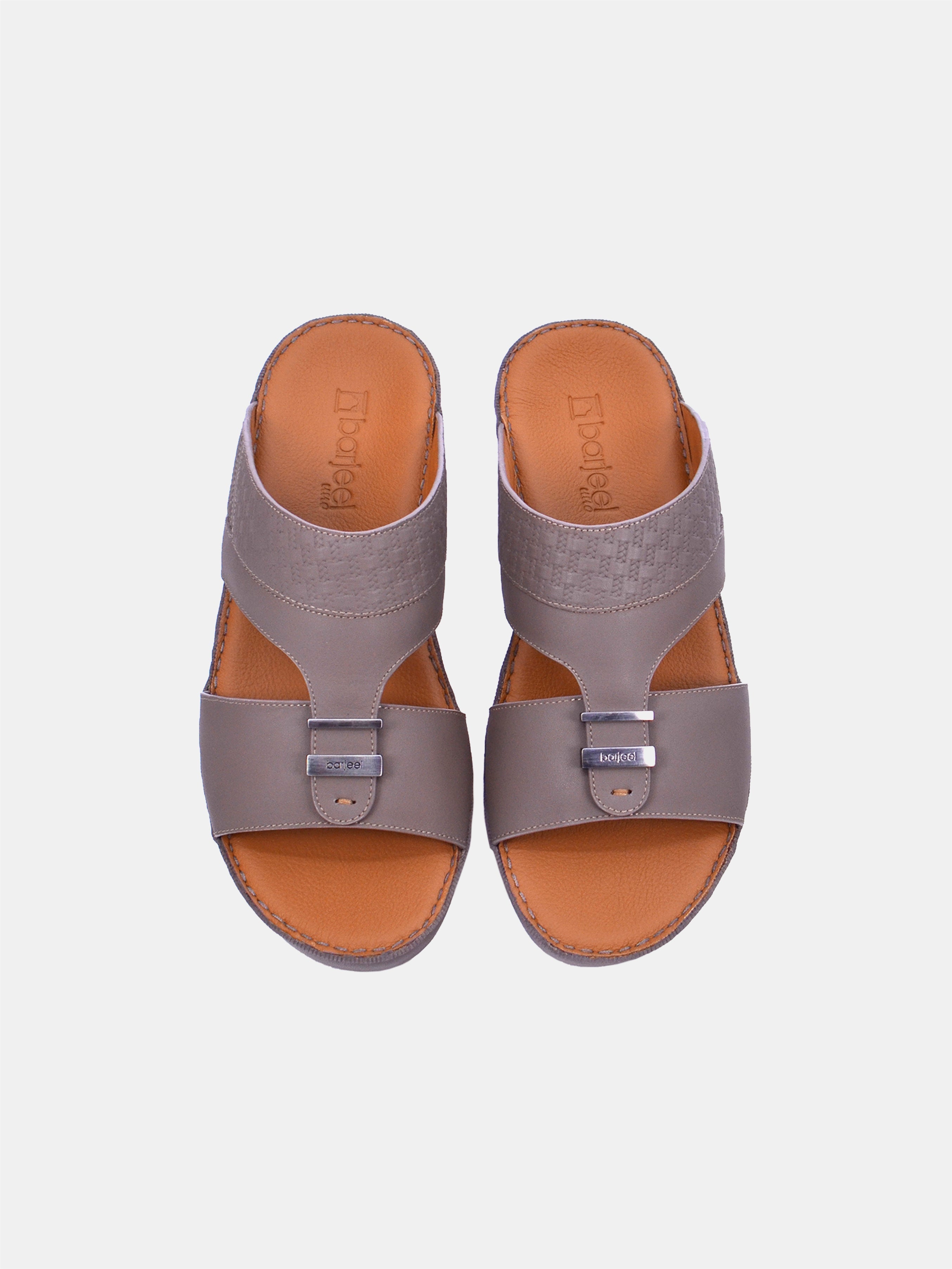 Barjeel Uno BS38 Men's Arabic Sandals #color_Brown
