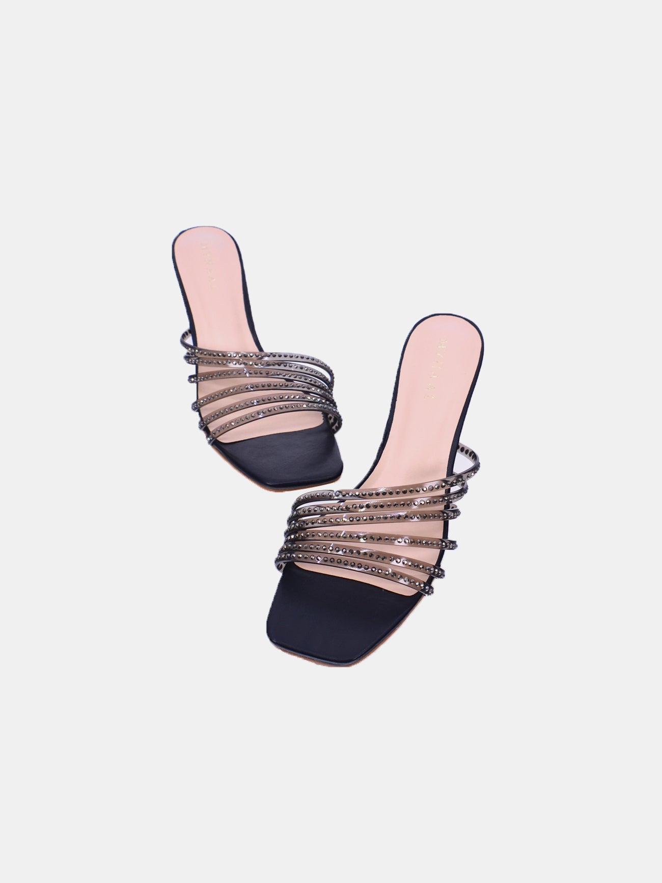 Mynaal Shyna Women's Pencil Heel Sandals #color_Black