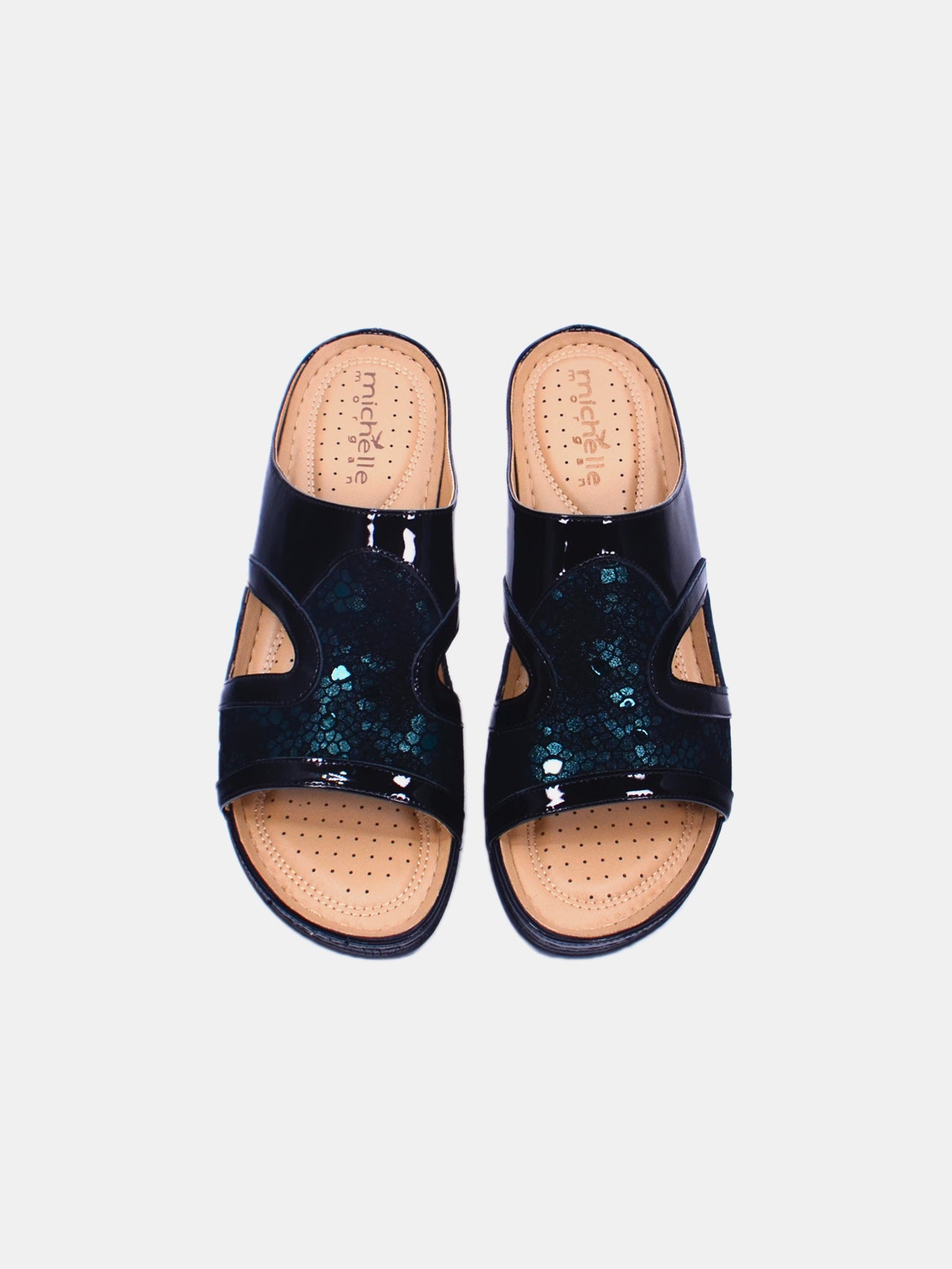 Michelle Morgan 88909-26 Women's Flat Sandals #color_Green