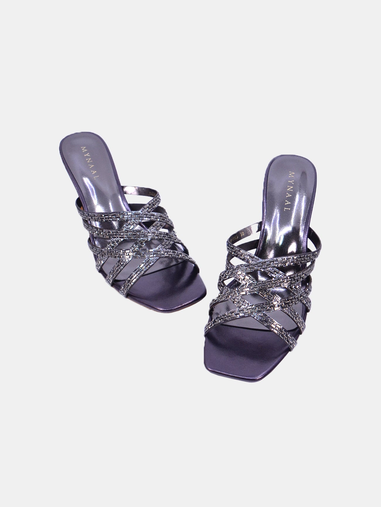 Mynaal Lumea Women's Spool Heel Sandals #color_Gray