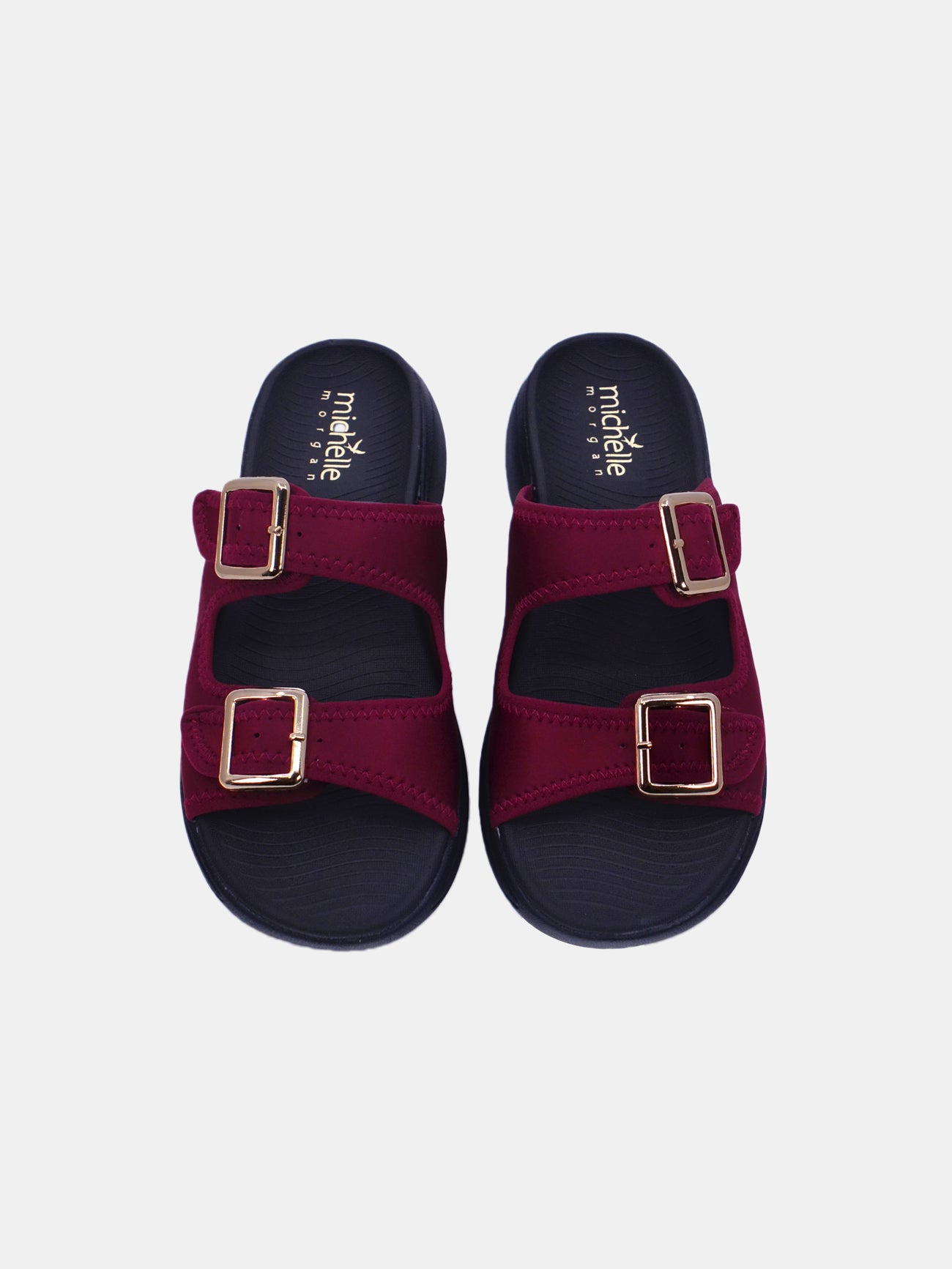 Michelle Morgan 214RJ533 Women's Casual Sandals #color_Maroon