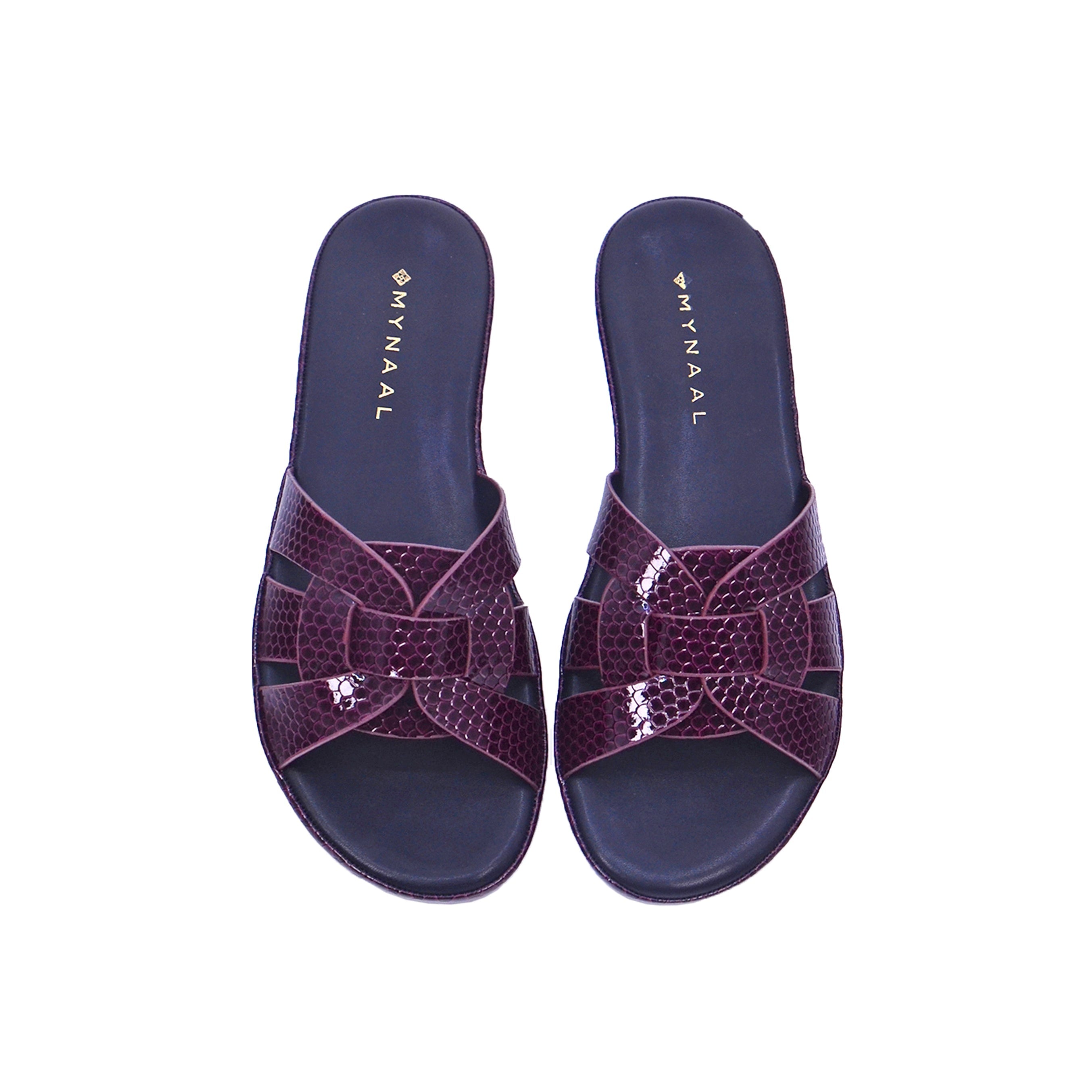 Mynaal 414Zd671 Women's Flat Sandal #color_Maroon