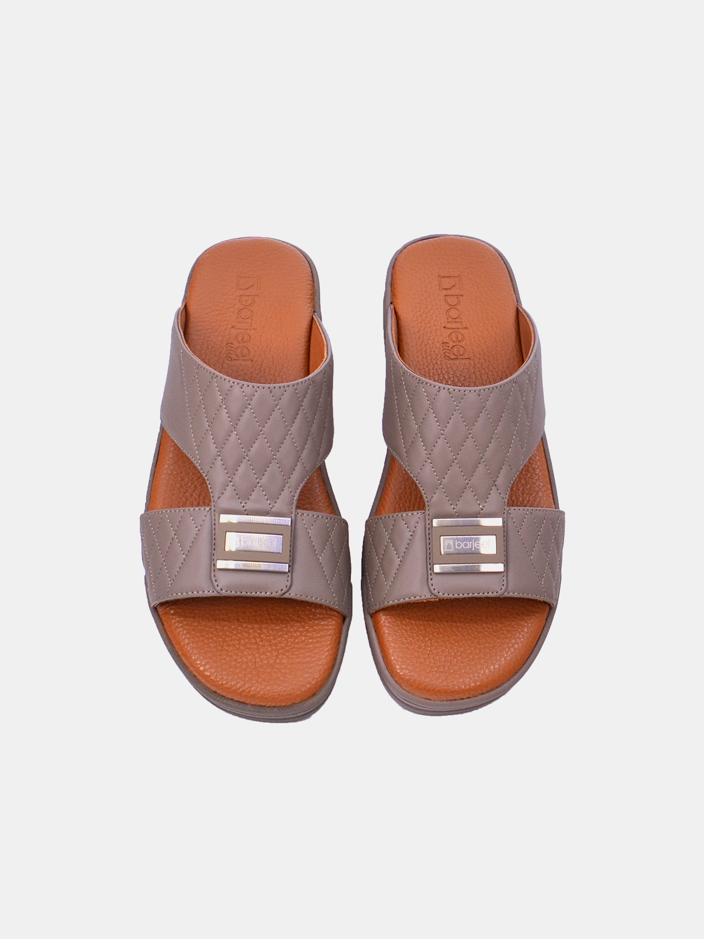 Barjeel Uno MSA138 Men Arabic Sandals #color_Beige