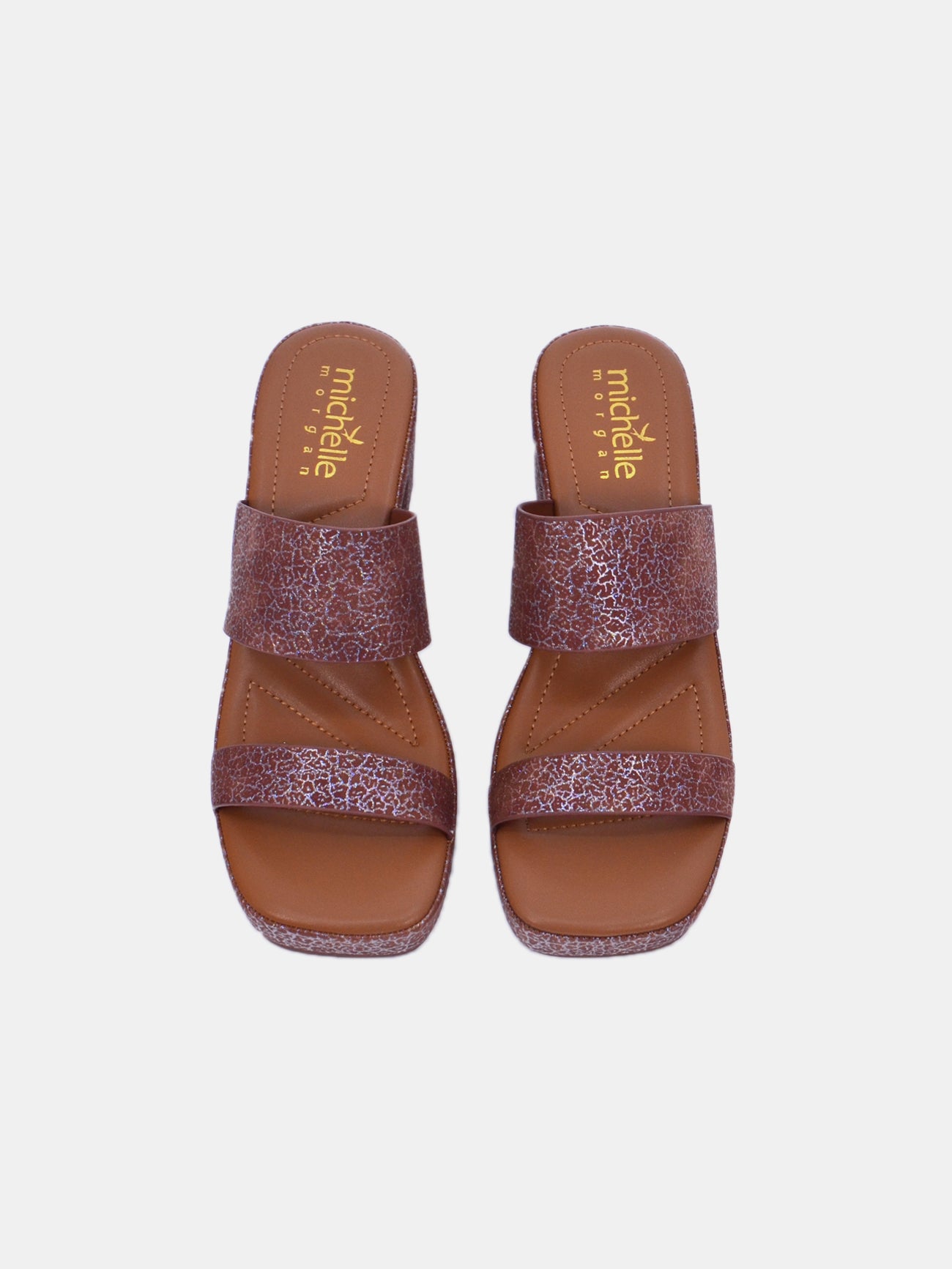 Michelle Morgan 314ZD23D Women's Heeled Sandals #color_Brown