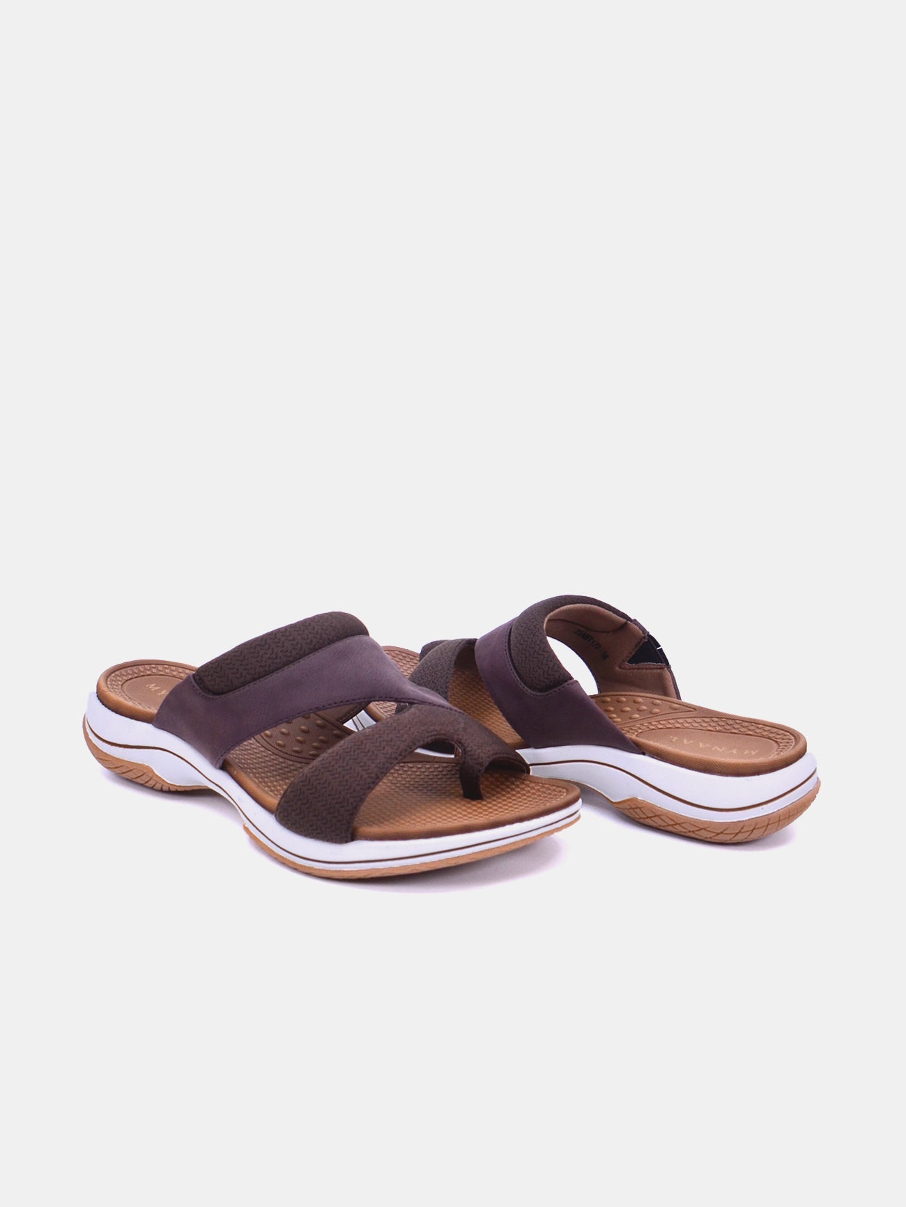 Mynaal Marzelle Women's Flat Sandals #color_Brown