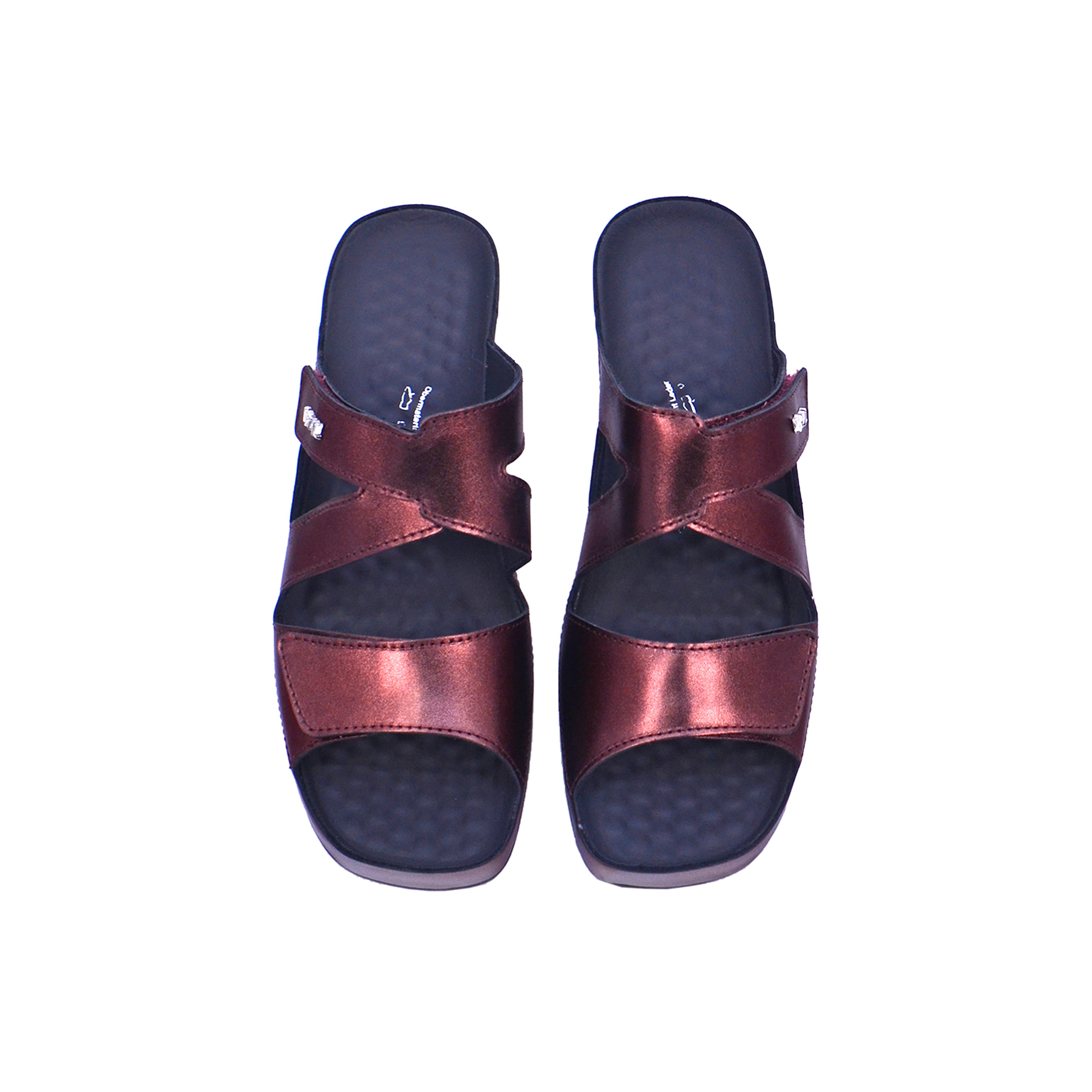 Vital Joy - Metallic 05052-80-46 Women's Sandals #color_Maroon