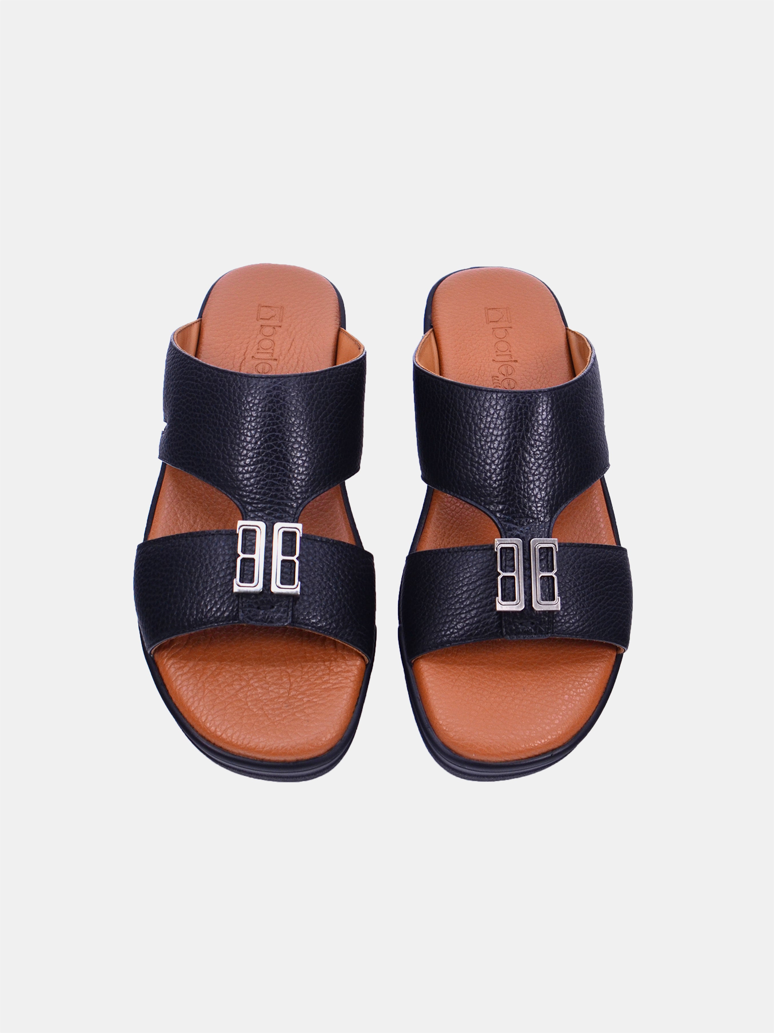 Barjeel Uno TAM Sole B-122 Men's Arabic Sandals #color_black