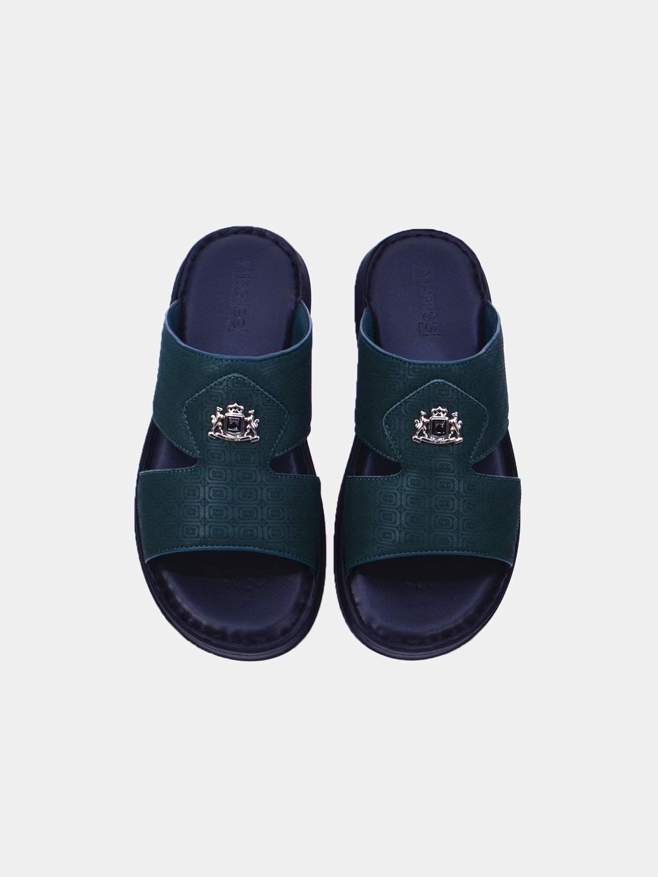 Barjeel Uno 21410-12 Men's Arabic Sandals #color_Green
