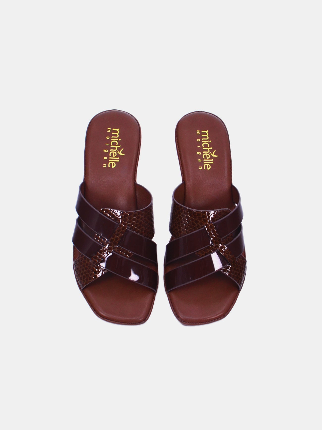 Michelle Morgan 314ZD12C Women's Heeled Sandals #color_Brown