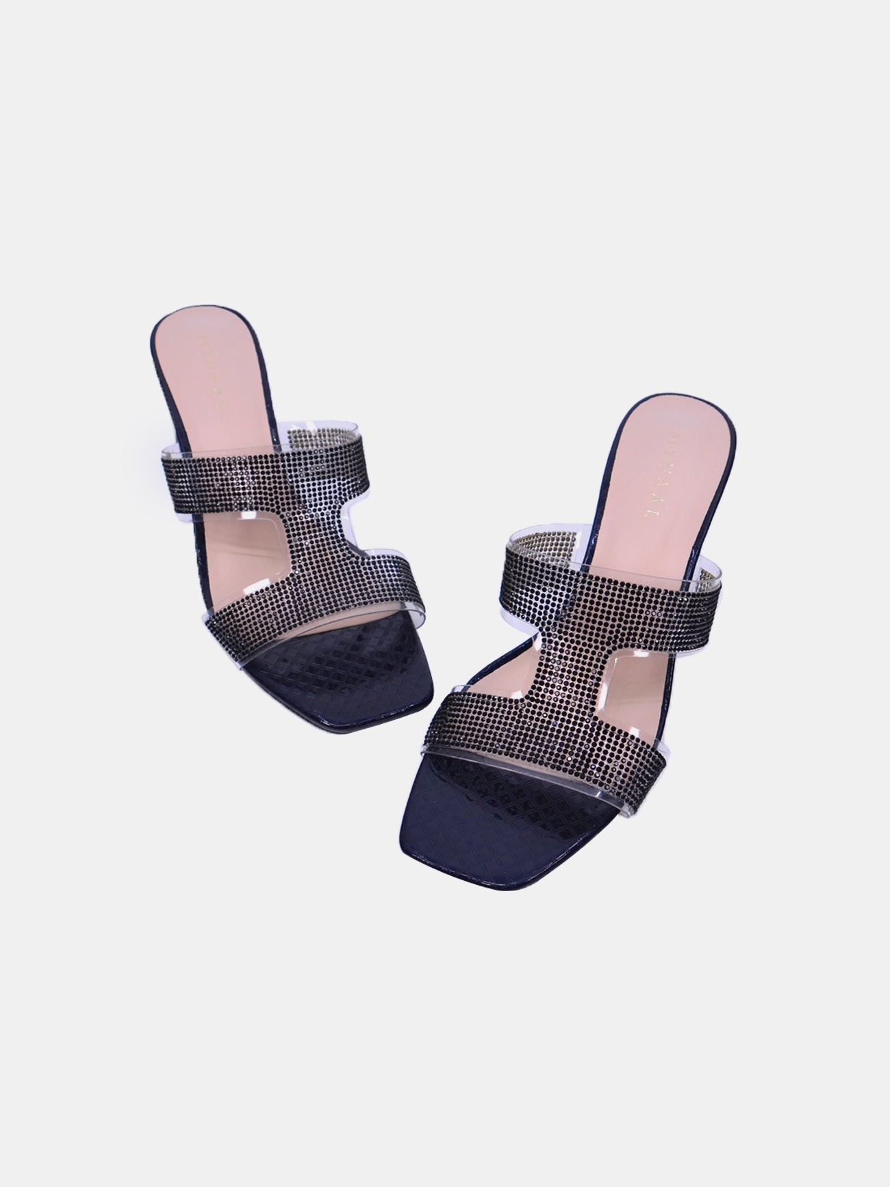 Mynaal Veda Women's Block Heel Sandals #color_Black