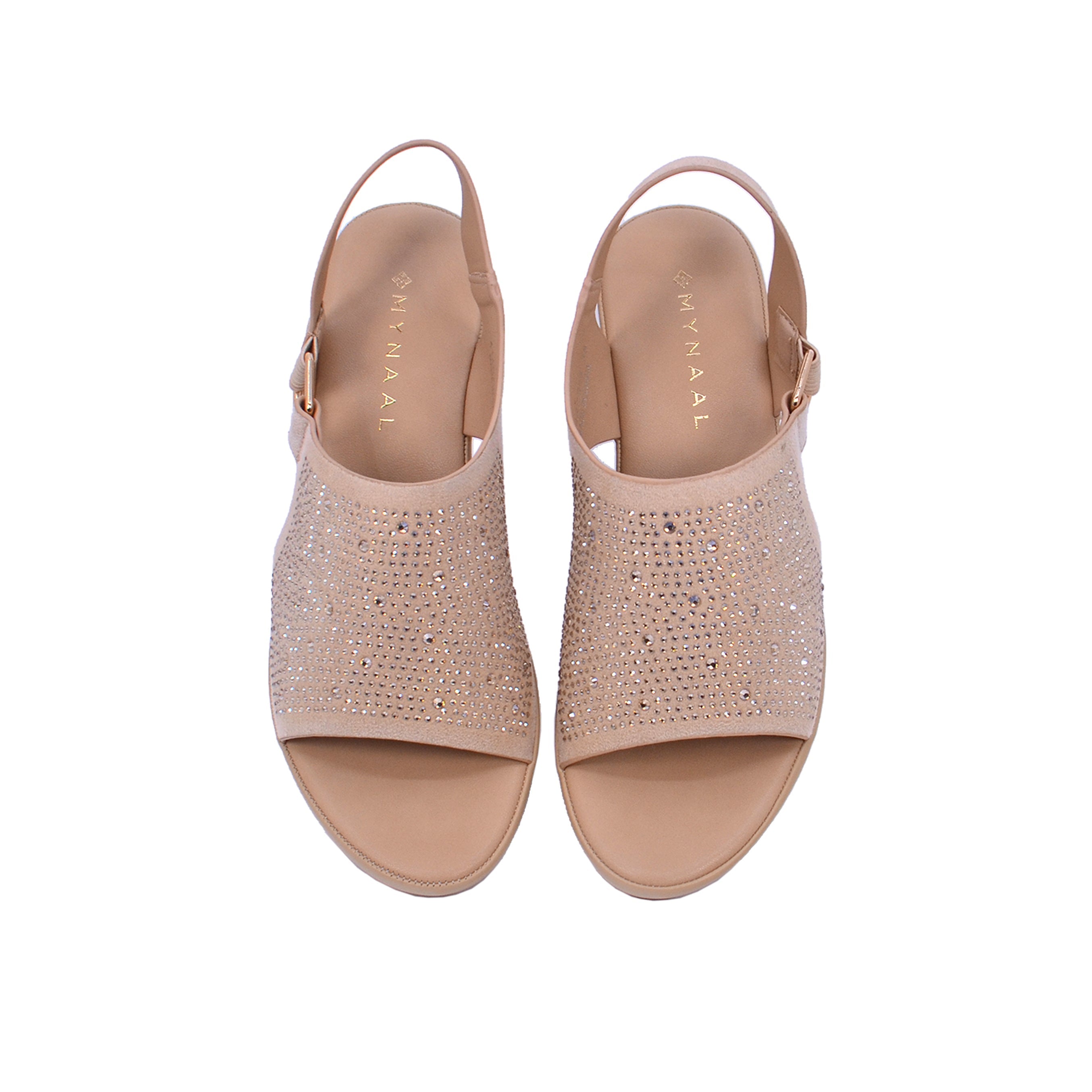 Mynaal 414Rc013 Women's Wedge Sandal #color_Gold