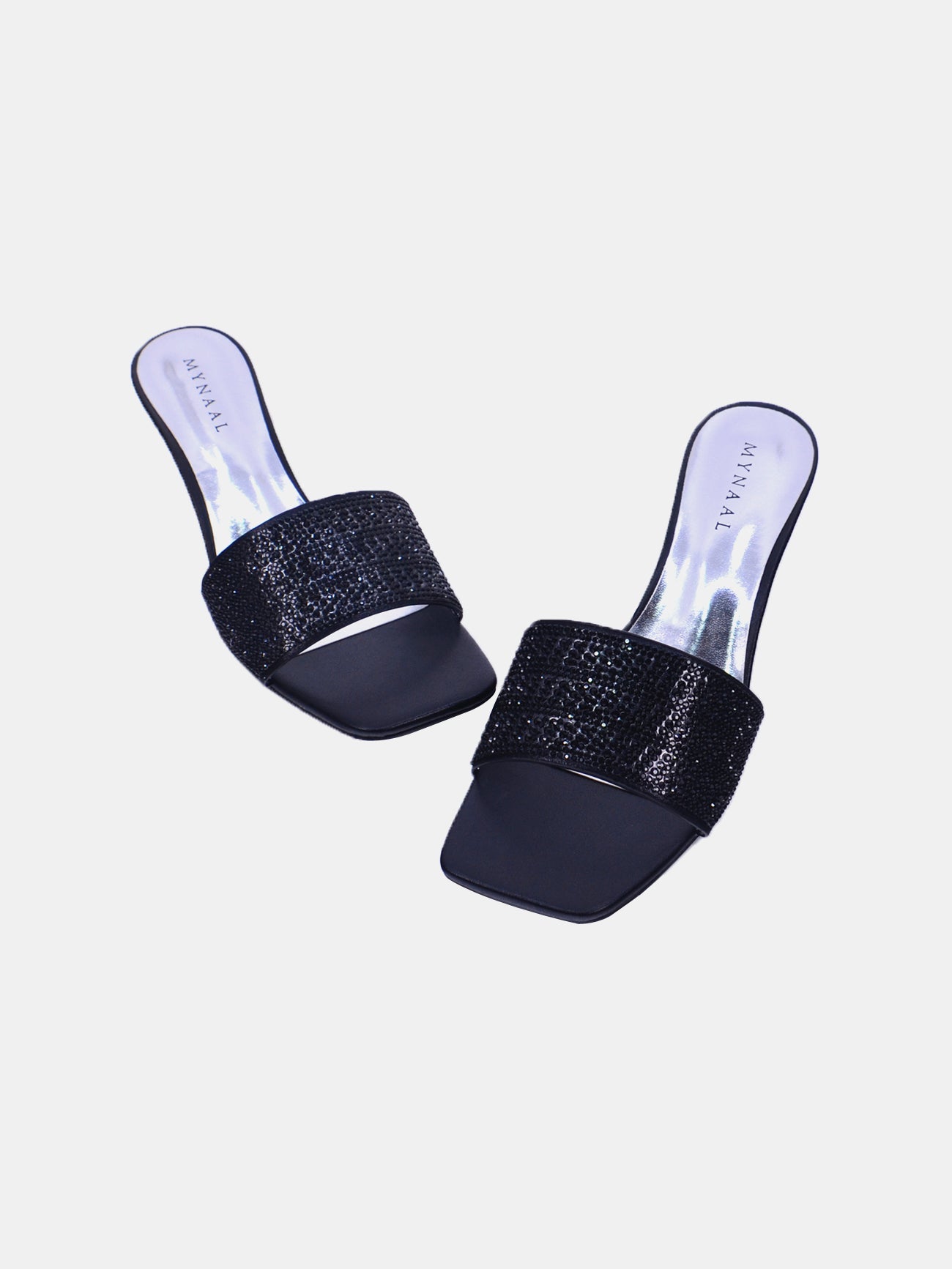 Mynaal Quivra Women's Wedge Sandals #color_Black