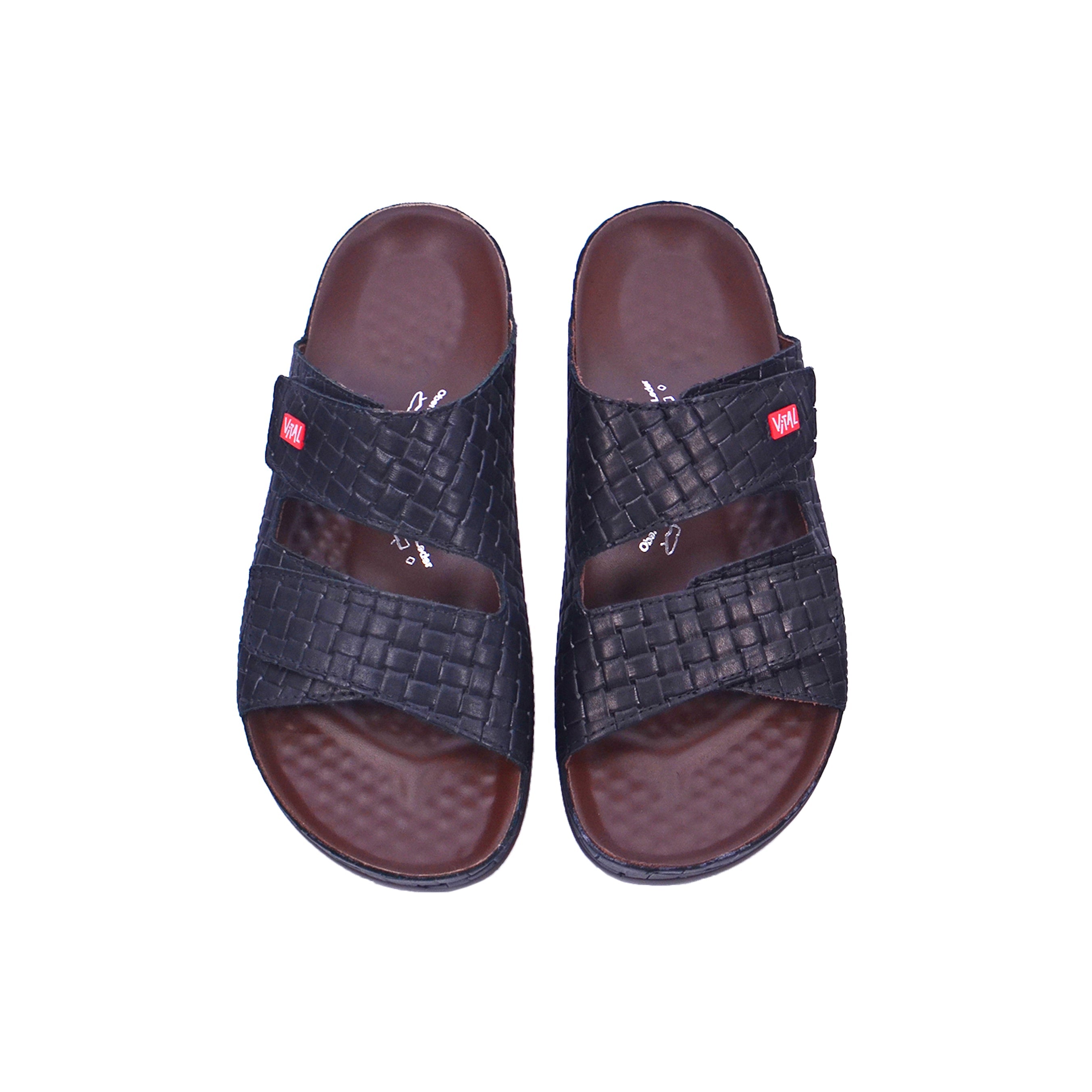 Vital Maxi Antik 0958B-445-99 Men's Sandals #color_Black
