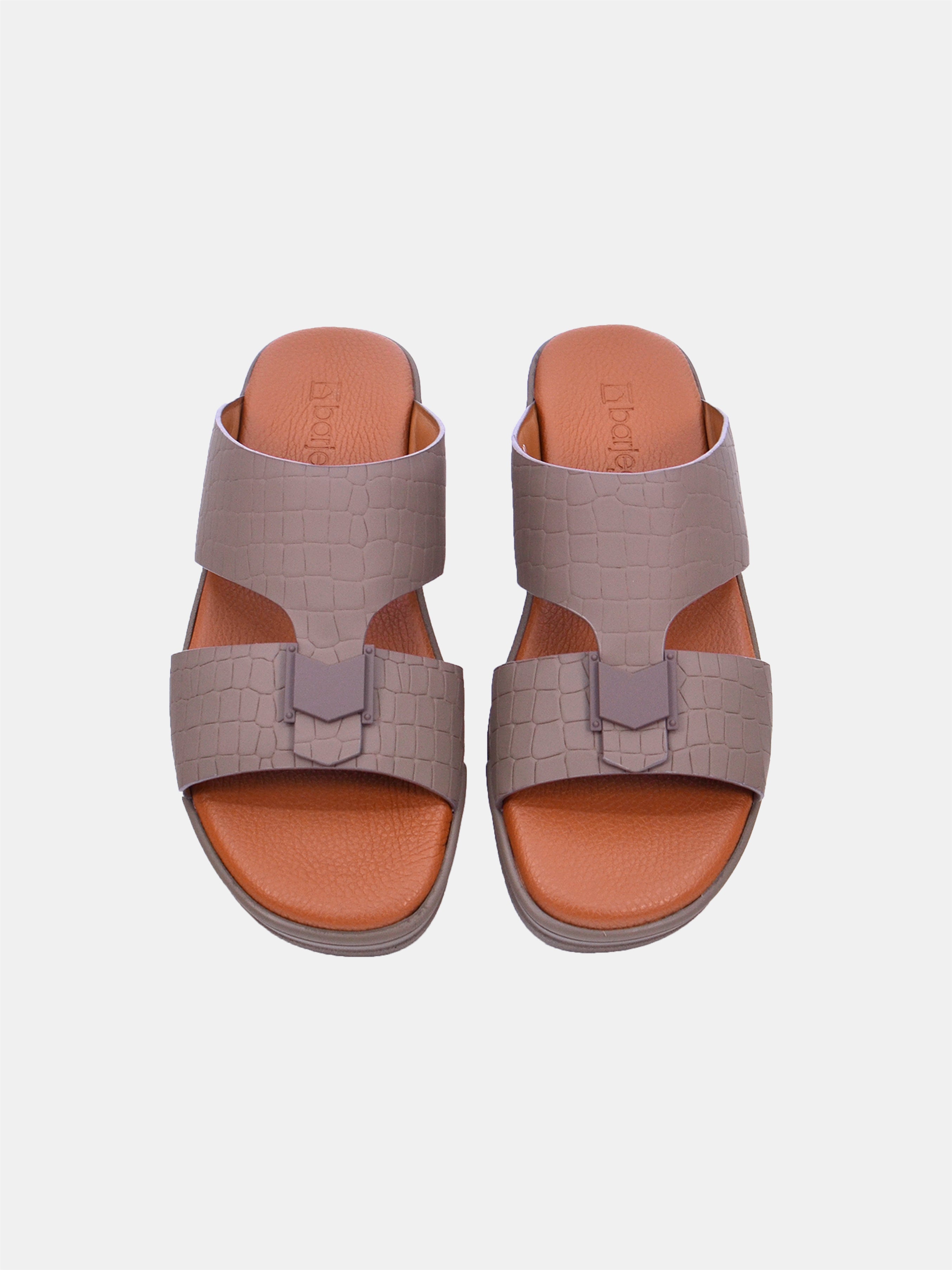 Barjeel Uno TAM Sole MSA-128 Men's Arabic Sandals #color_beige