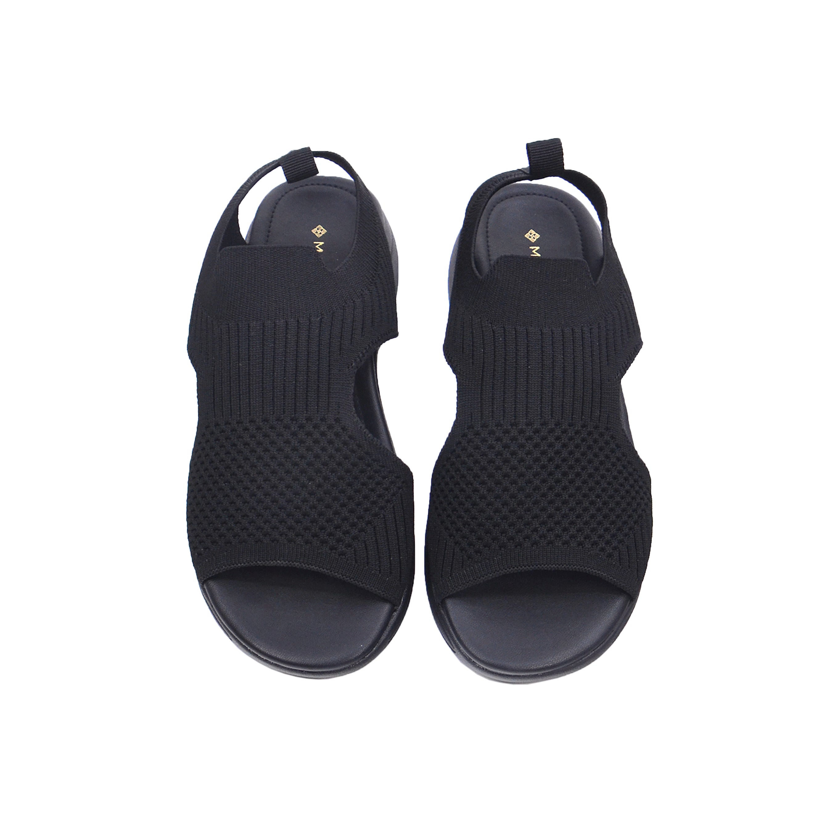 Mynaal 414Rj382 Women's Sporty Slingback Sandal #color_Black