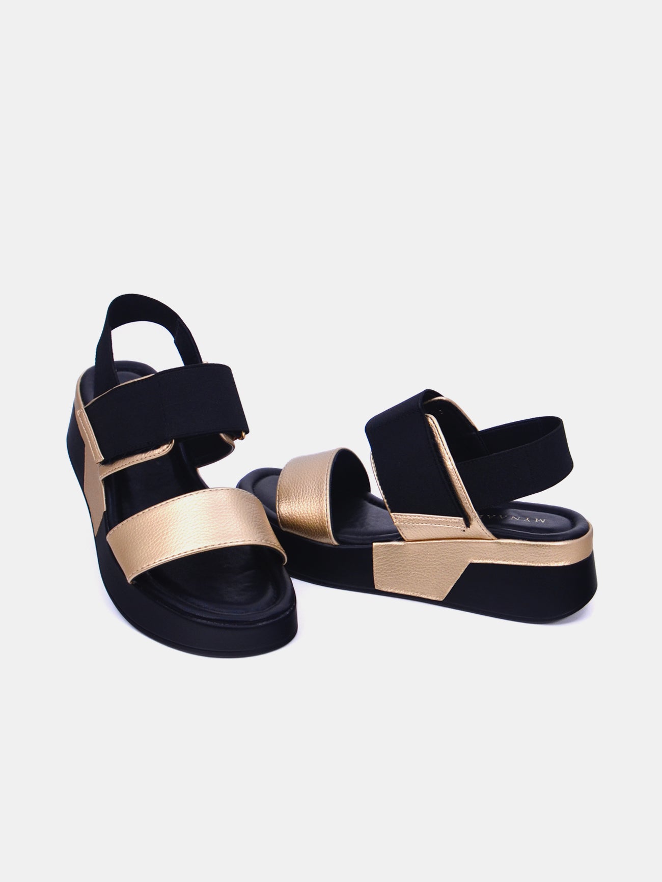 Mynaal Orlena Women's Flatform Sandals #color_Gold