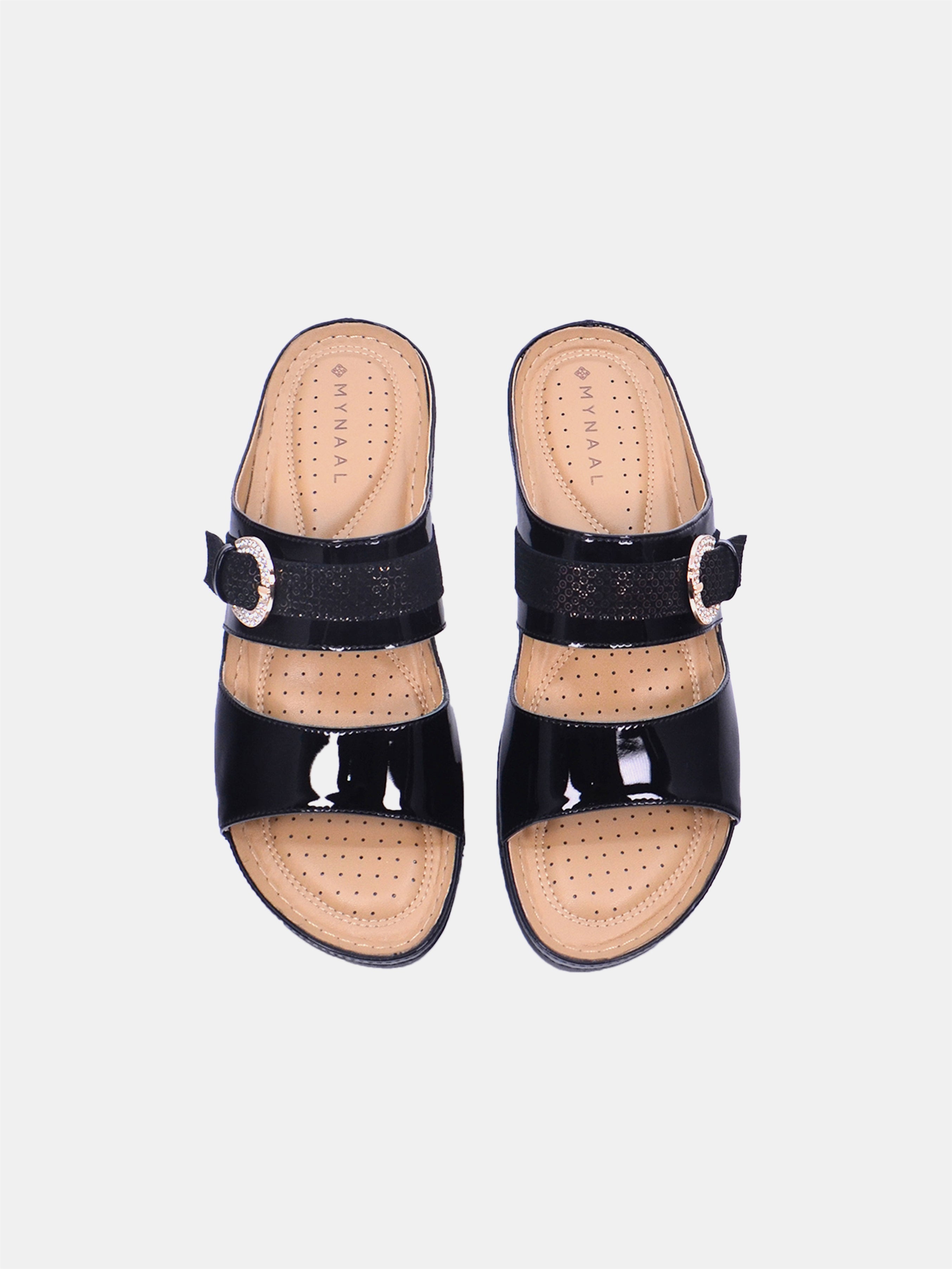 Mynaal Fahima Women's Sandals #color_black