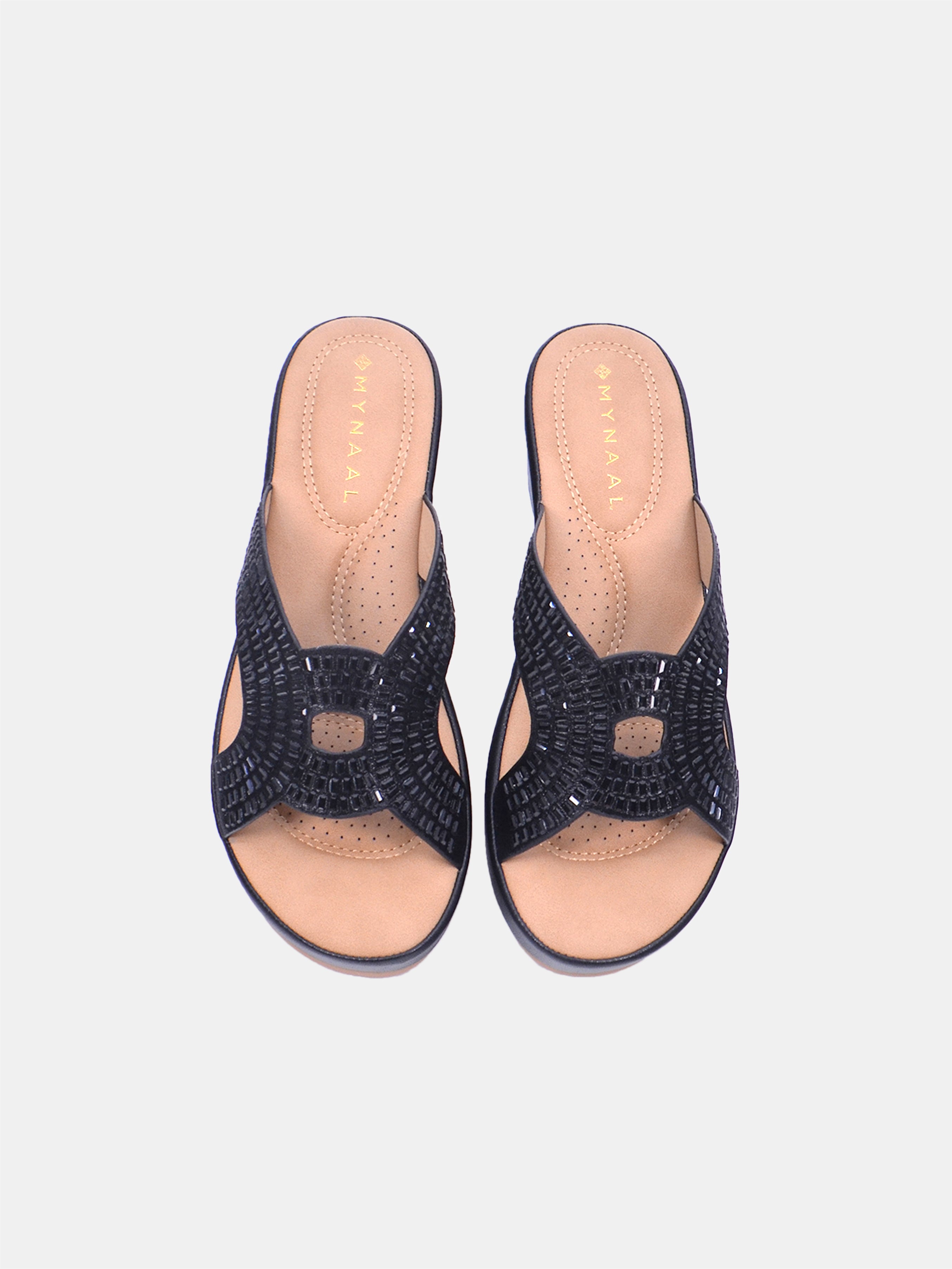 Mynaal Ayzara Women's Sandals #color_black