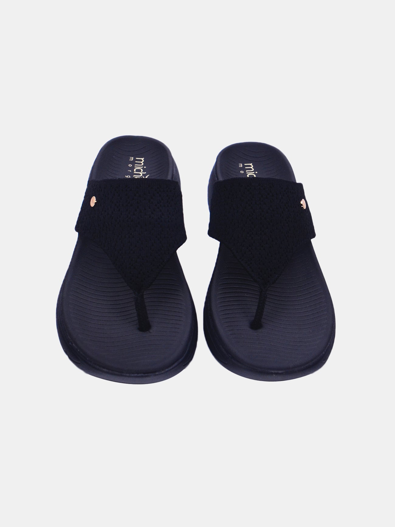Michelle Morgan 214RJ531 Women's Casual Sandals #color_Black