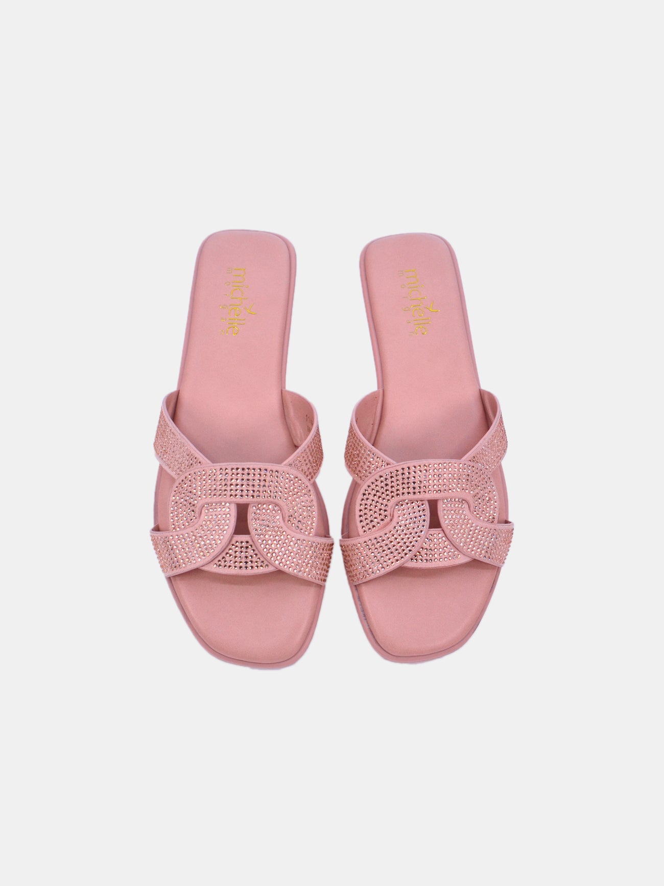 Michelle Morgan 114RC10B Women's Flat Sandals #color_Pink