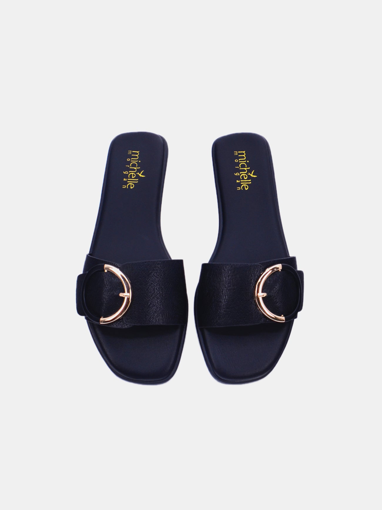 Michelle Morgan 114RL105 Women's Flat Sandals #color_Black