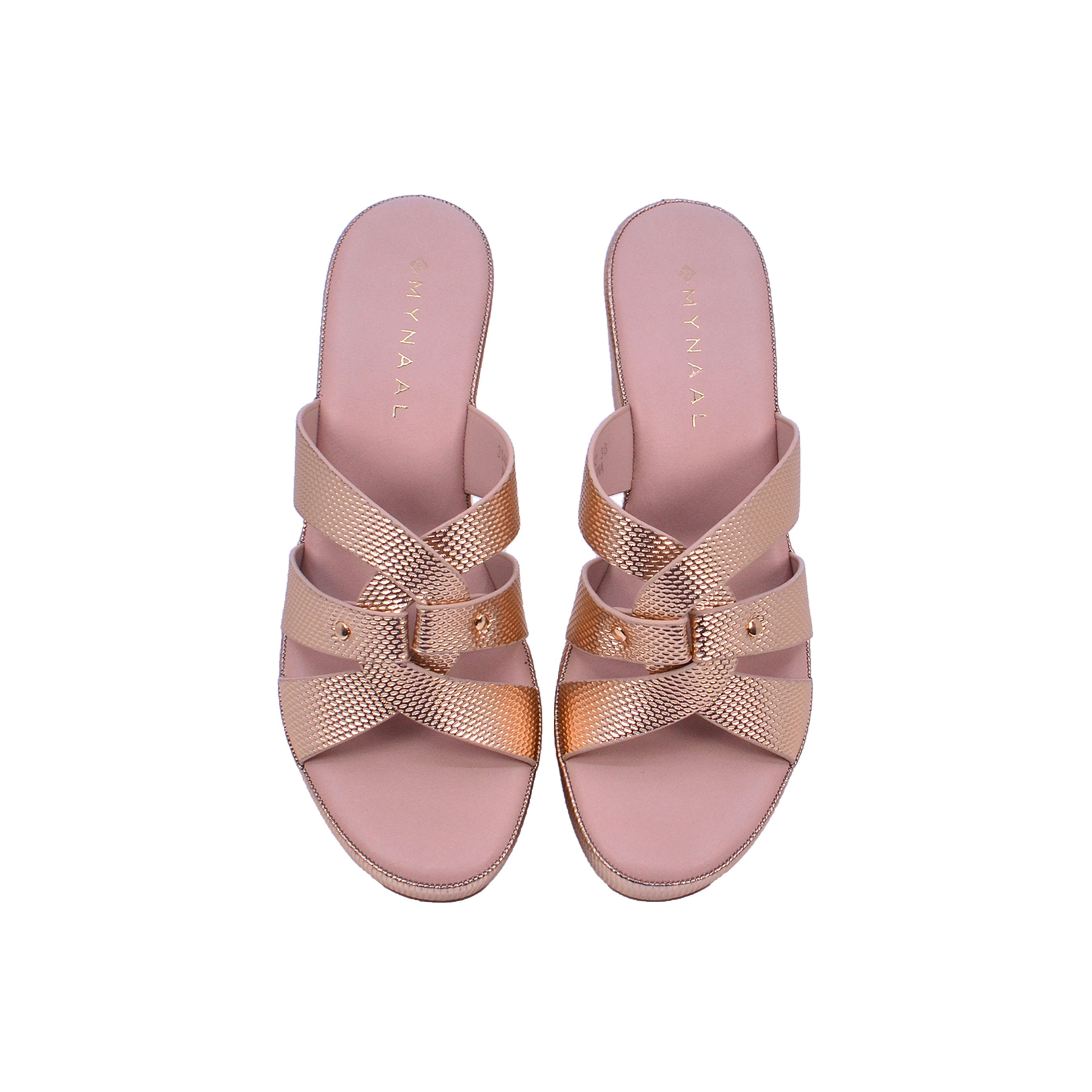 Mynaal 314Rc852 Women's Platform Sandal #color_Gold
