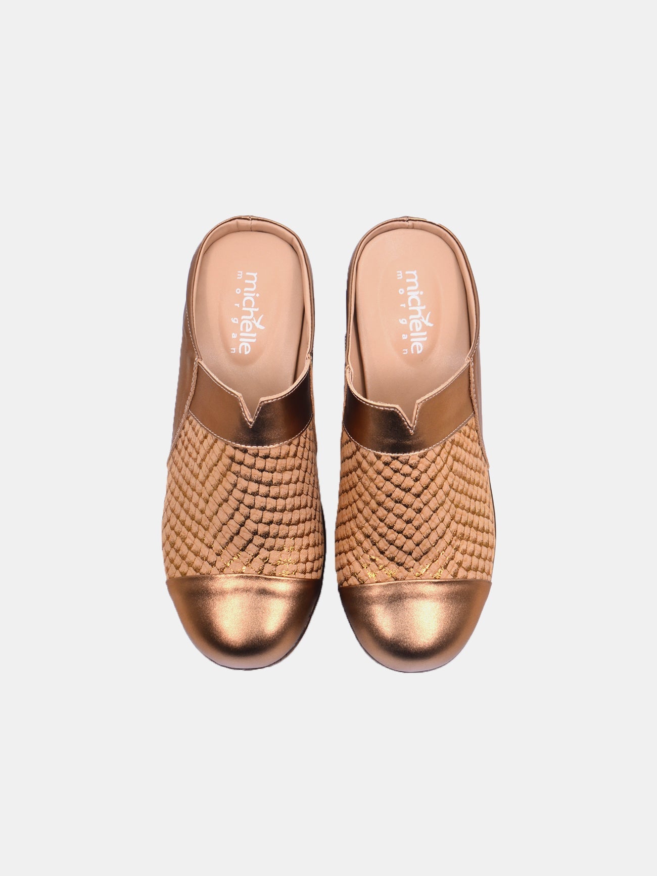 Michelle Morgan 19009-222 Women's Slip On Sandals #color_Brown