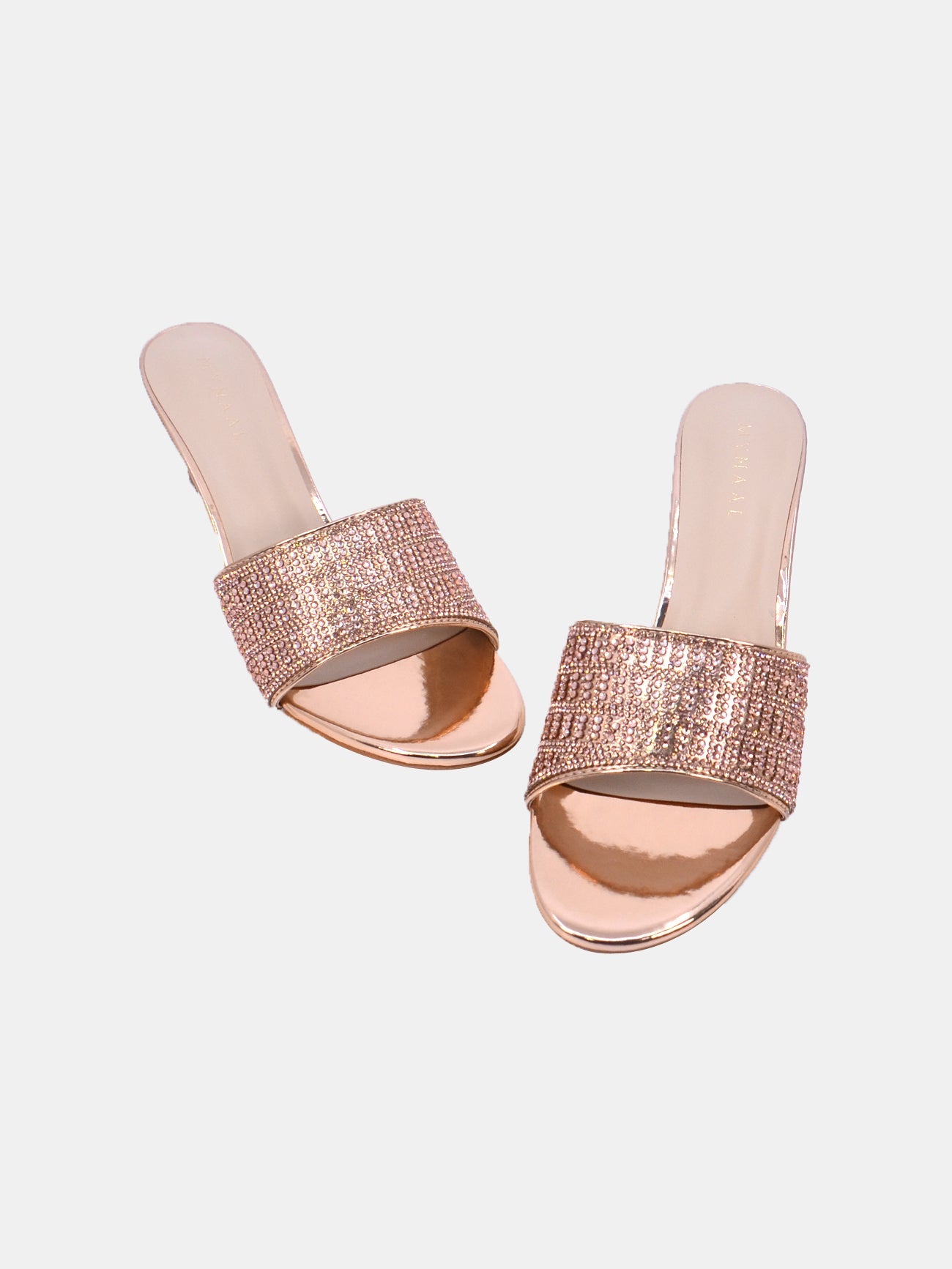 Mynaal Dazea Women's Kitten Heel Sandals #color_Beige