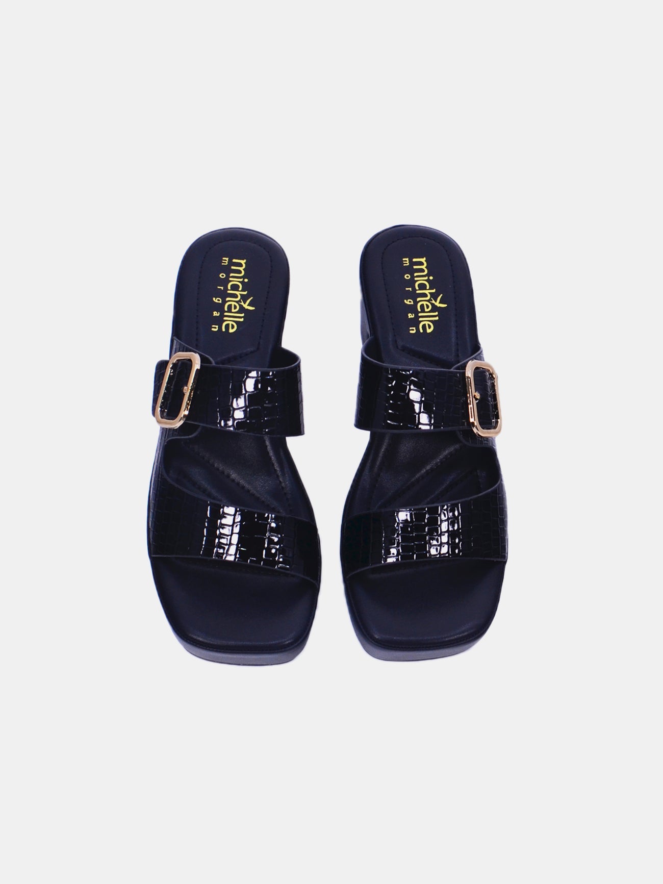 Michelle Morgan 314ZD238 Women's Heeled Sandals #color_Black