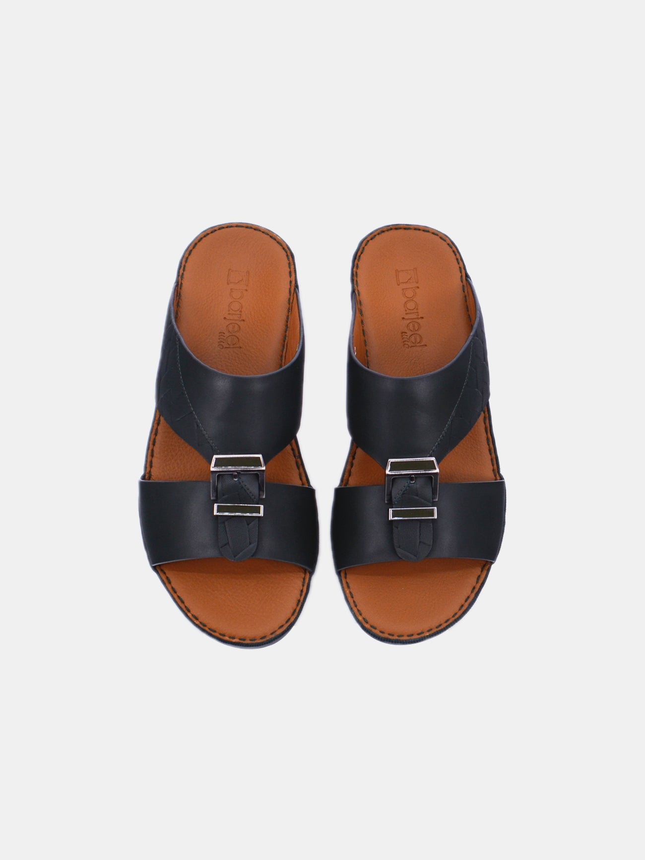 Barjeel Uno BSP1-04 Men's Sandals #color_Black