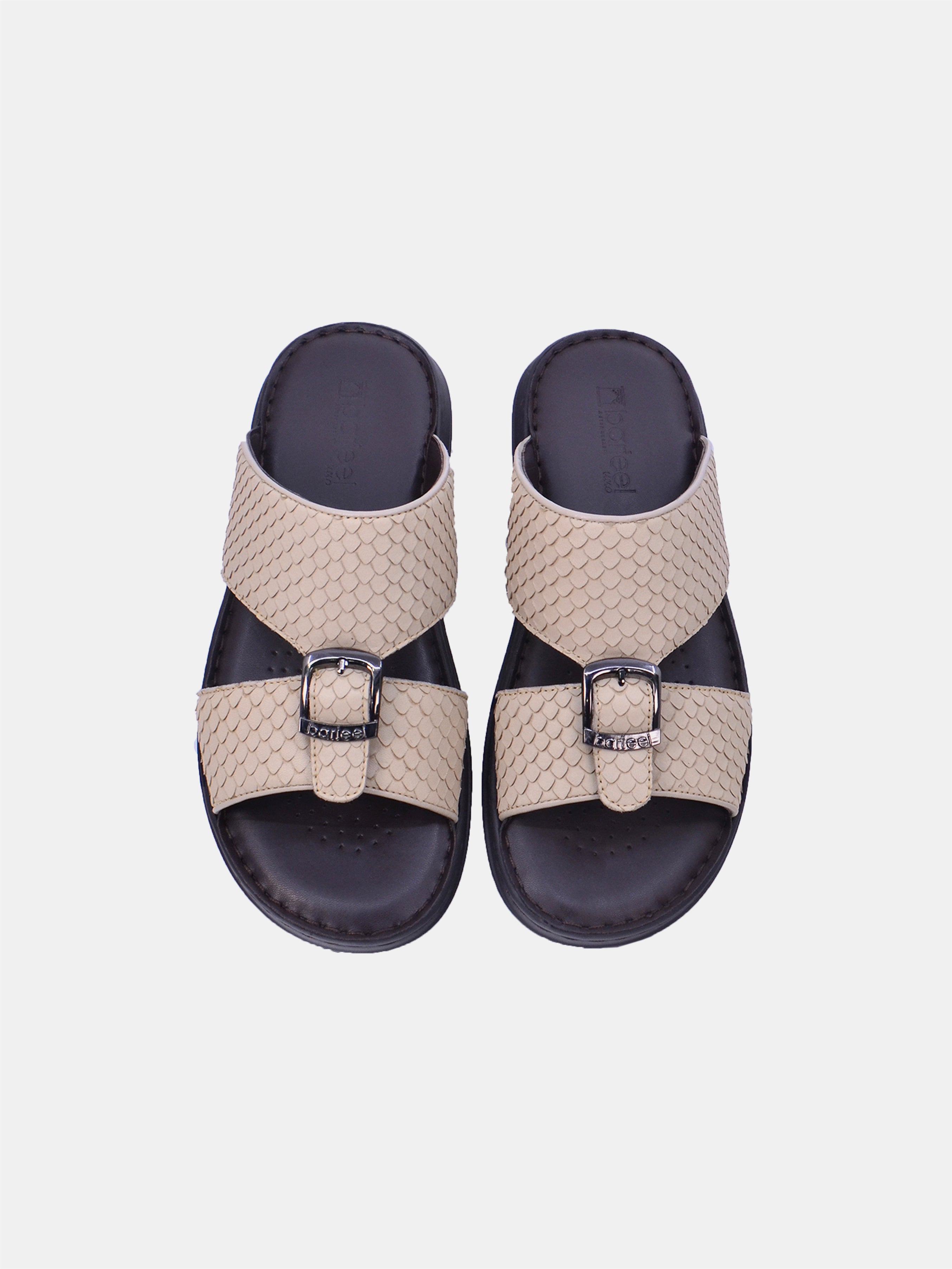 Barjeel Uno 21410-62 Men Arabic Sandals #color_Beige