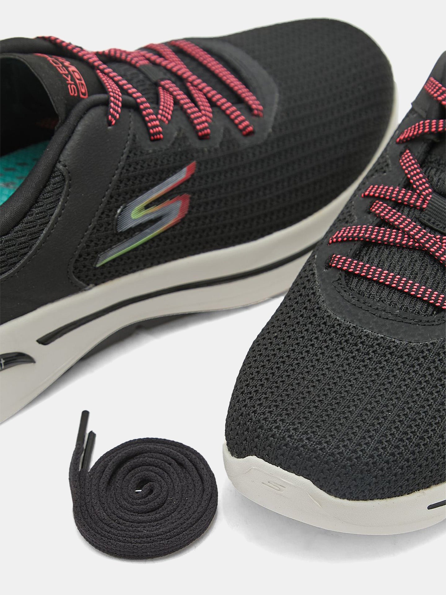 Skechers Women's Go Walk Arch Fit-Vibrant Lock #color_Black