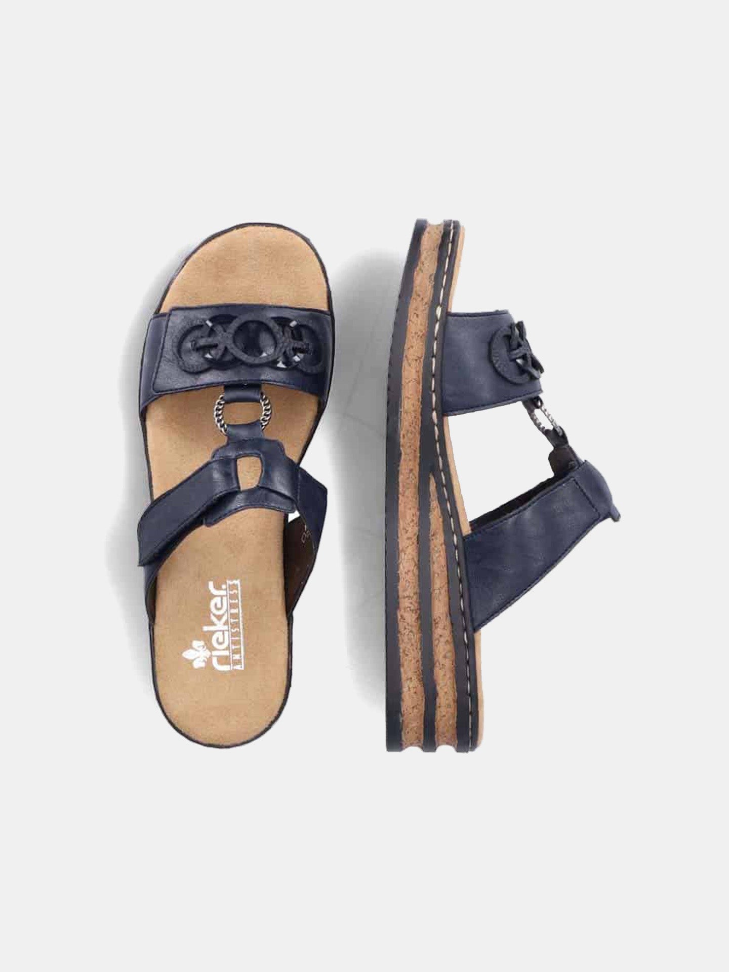 Rieker 62936 Women's Slider Sandals #color_navy