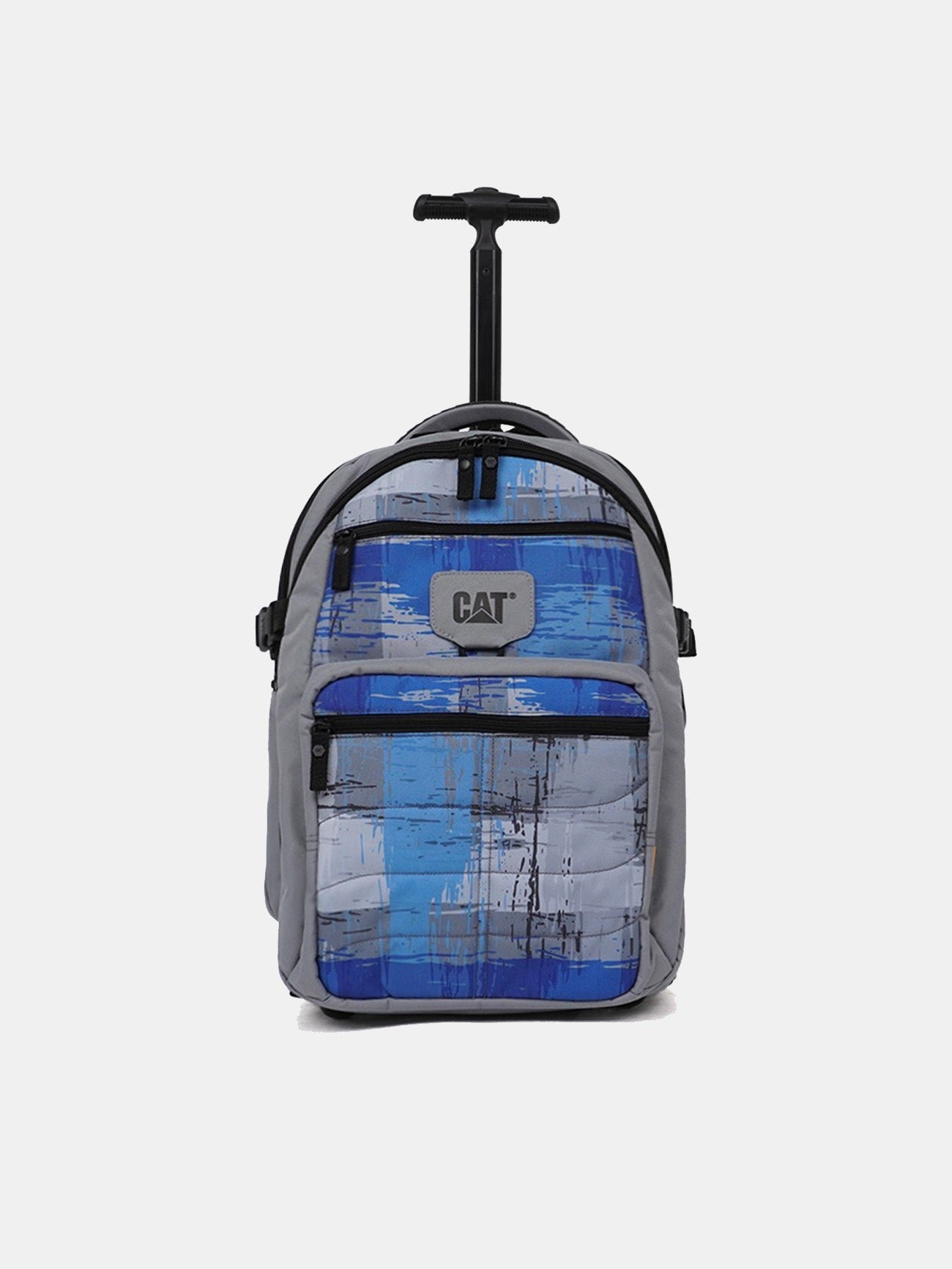 Caterpillar RollRover 2 Wheel Trolley Bag #color_brush grid blue/grey