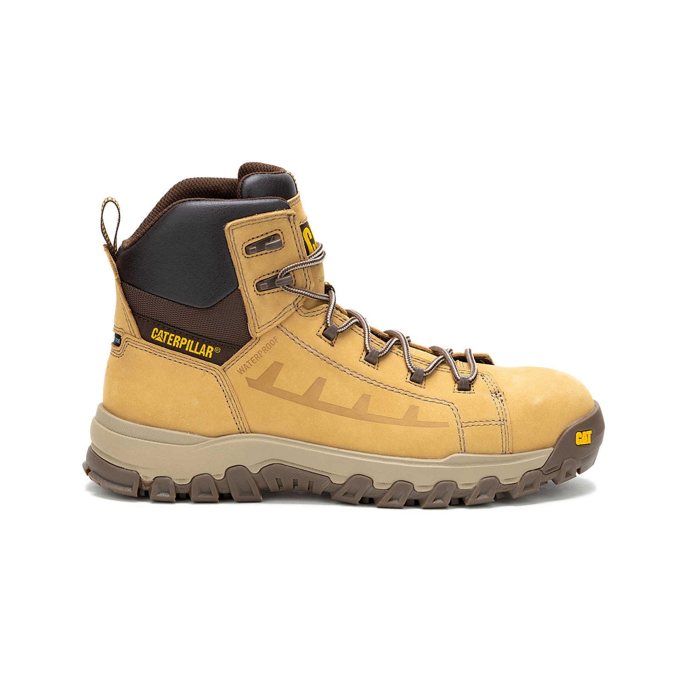 Caterpillar Men's Threshold Rebound Waterproof Composite Toe Work Boot #color_Yellow