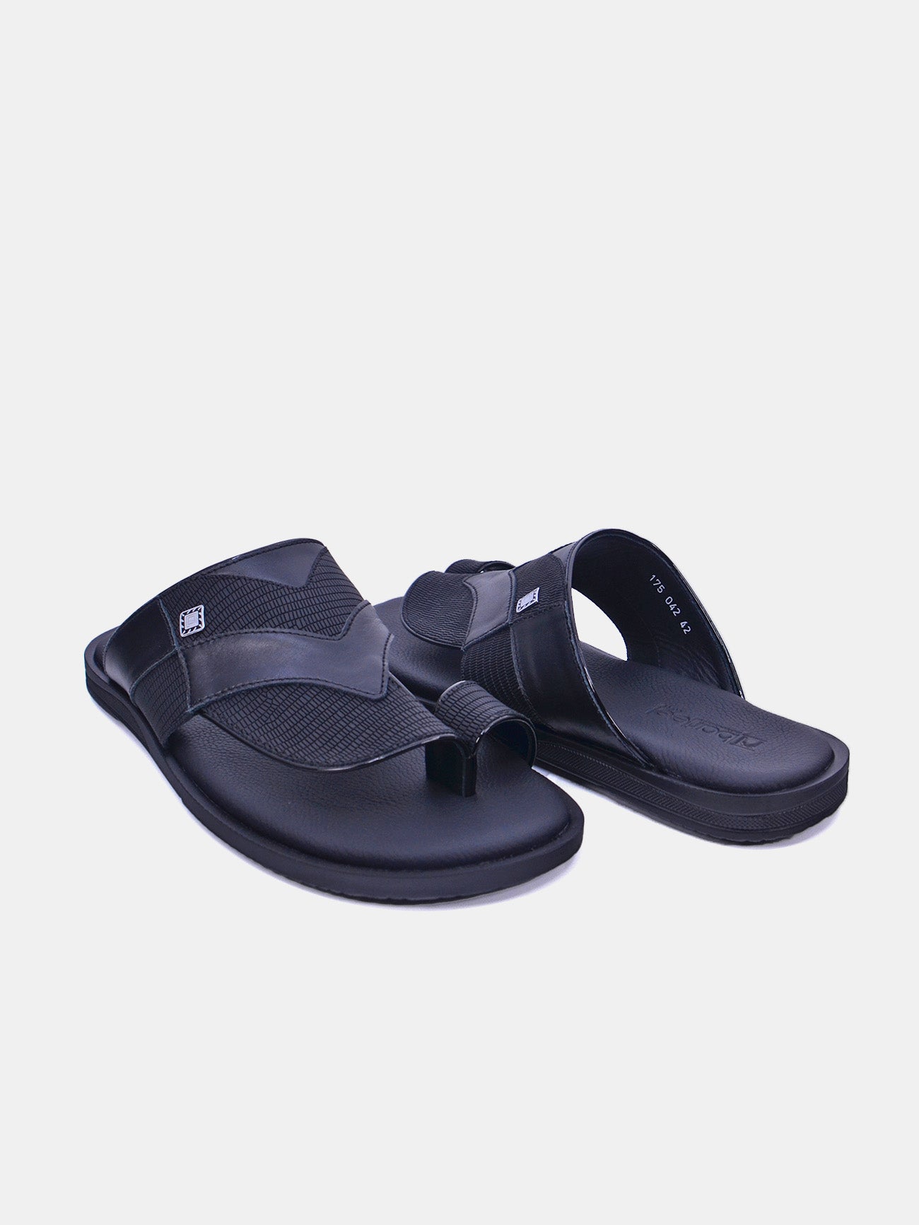 Barjeel Uno 175-042 Men's Sandals #color_Black