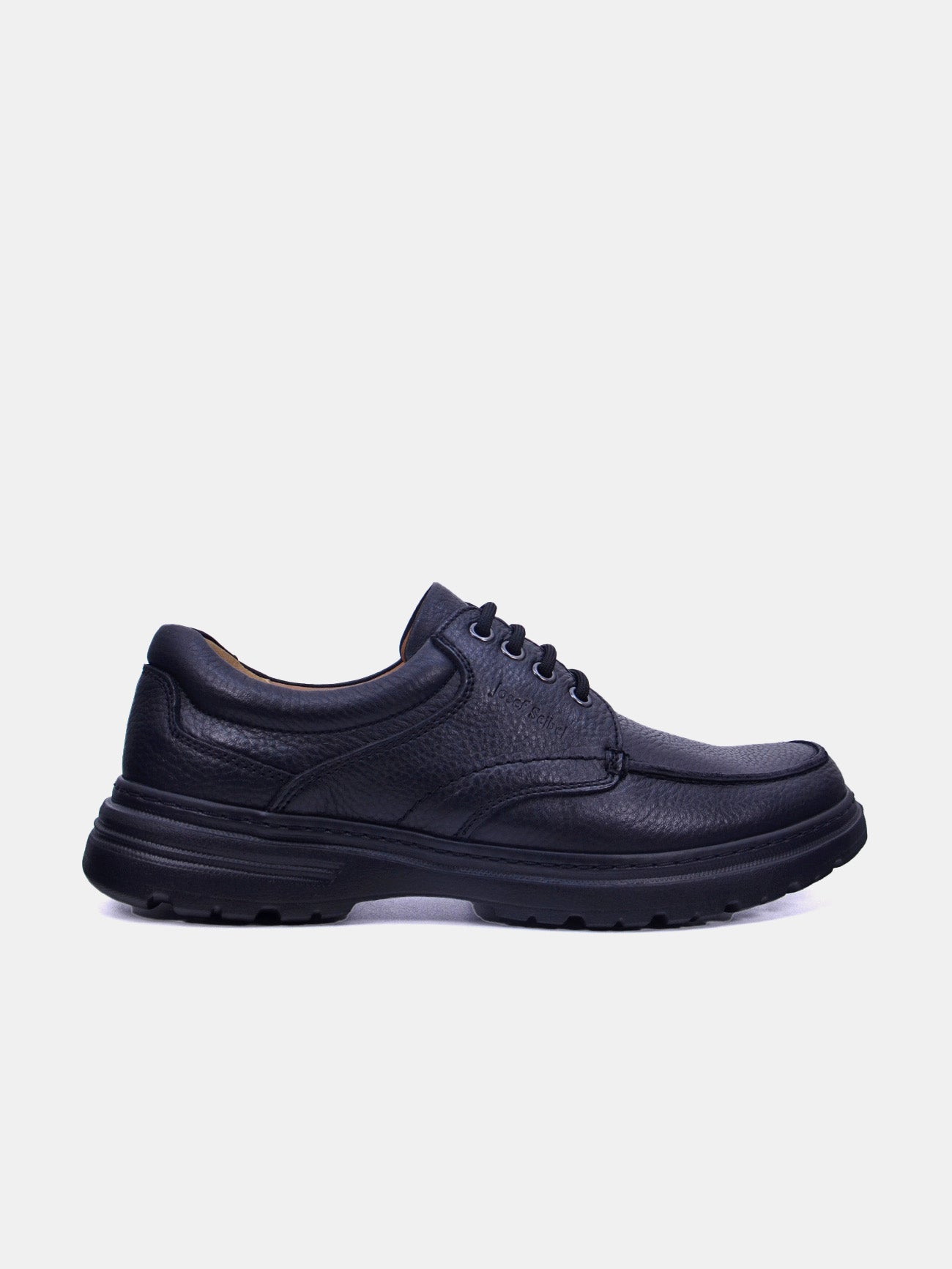 Josef Seibel 6145-5 Men's Grain Leather Shoes #color_Black