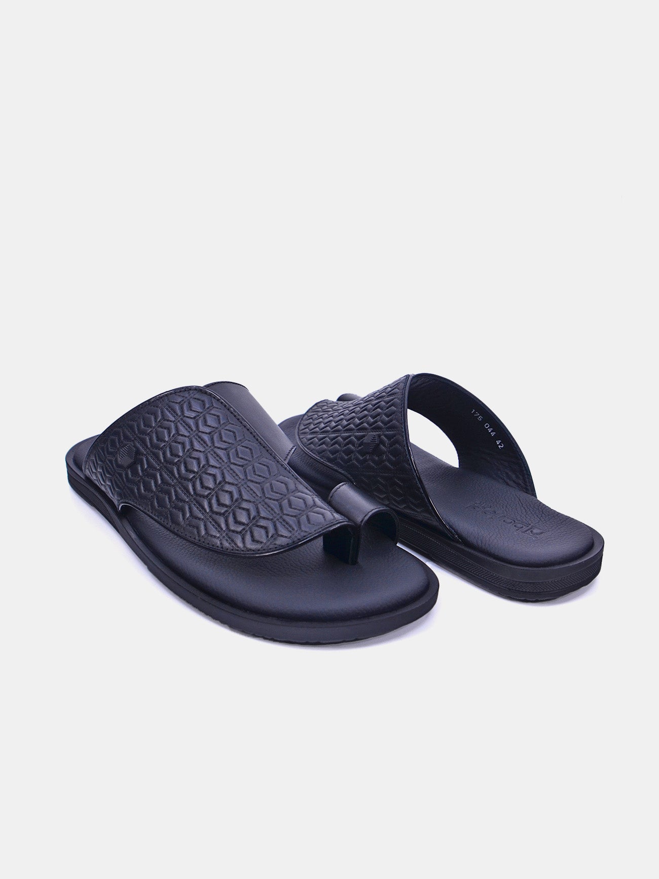 Barjeel Uno 175-044 Men's Sliders Sandals #color_Black