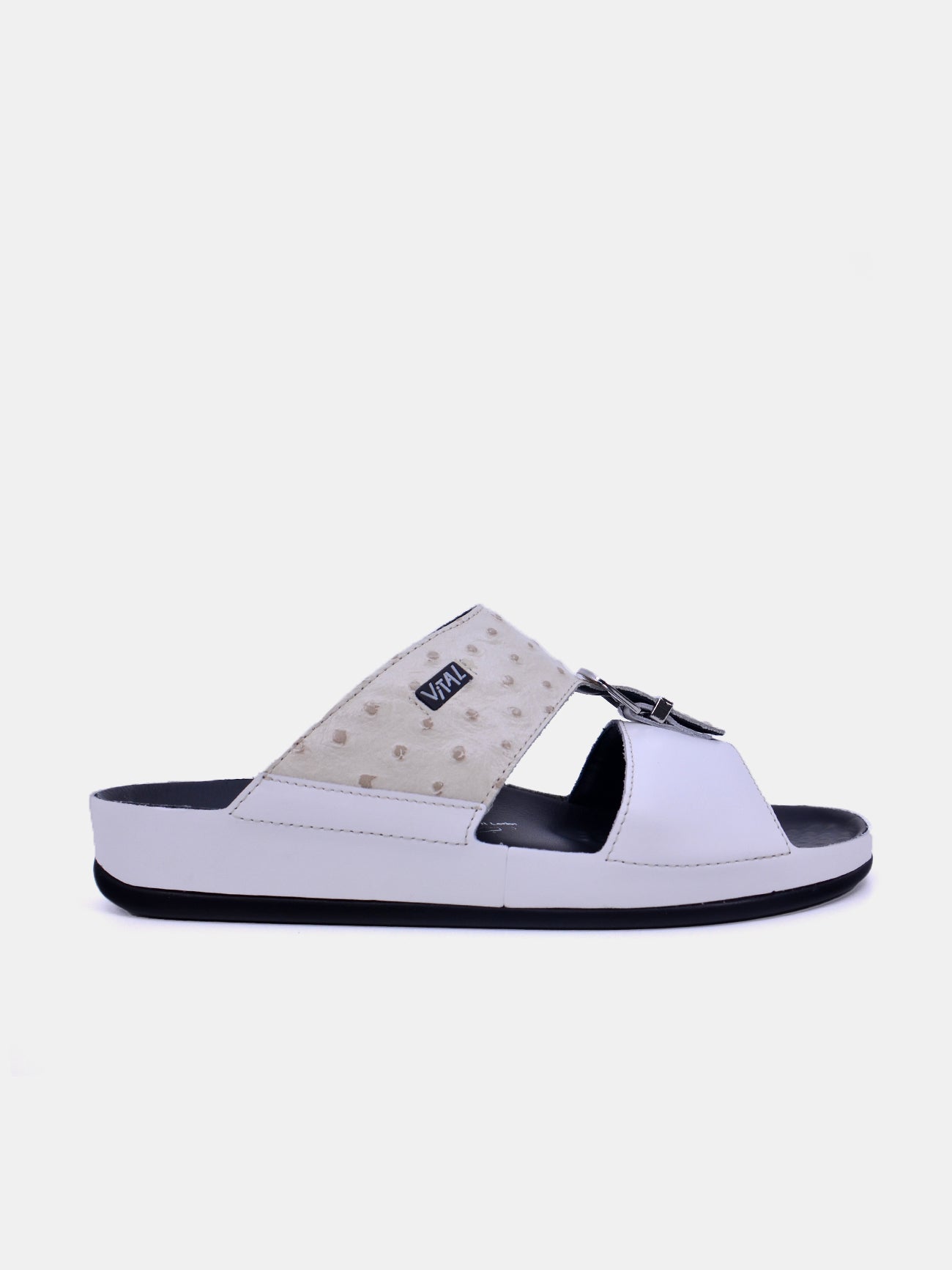 Vital 09111S Men's Slider Sandals #color_Beige