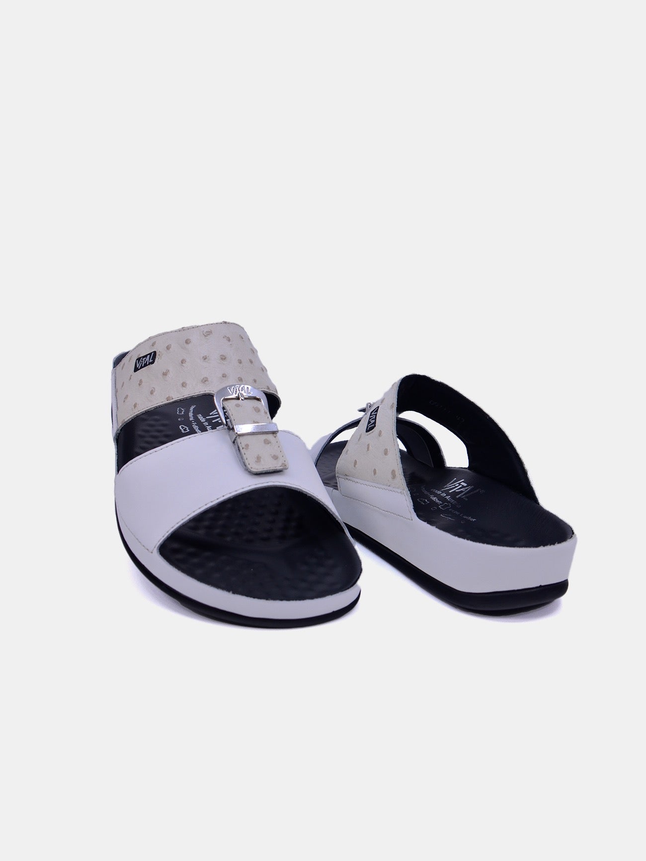 Vital 09111S Men's Slider Sandals #color_Beige