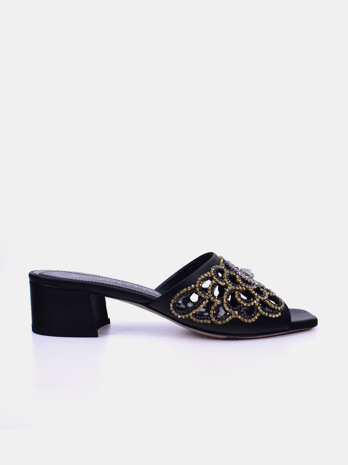 Poletto 54412 Women's Heeled Sandals #color_Black