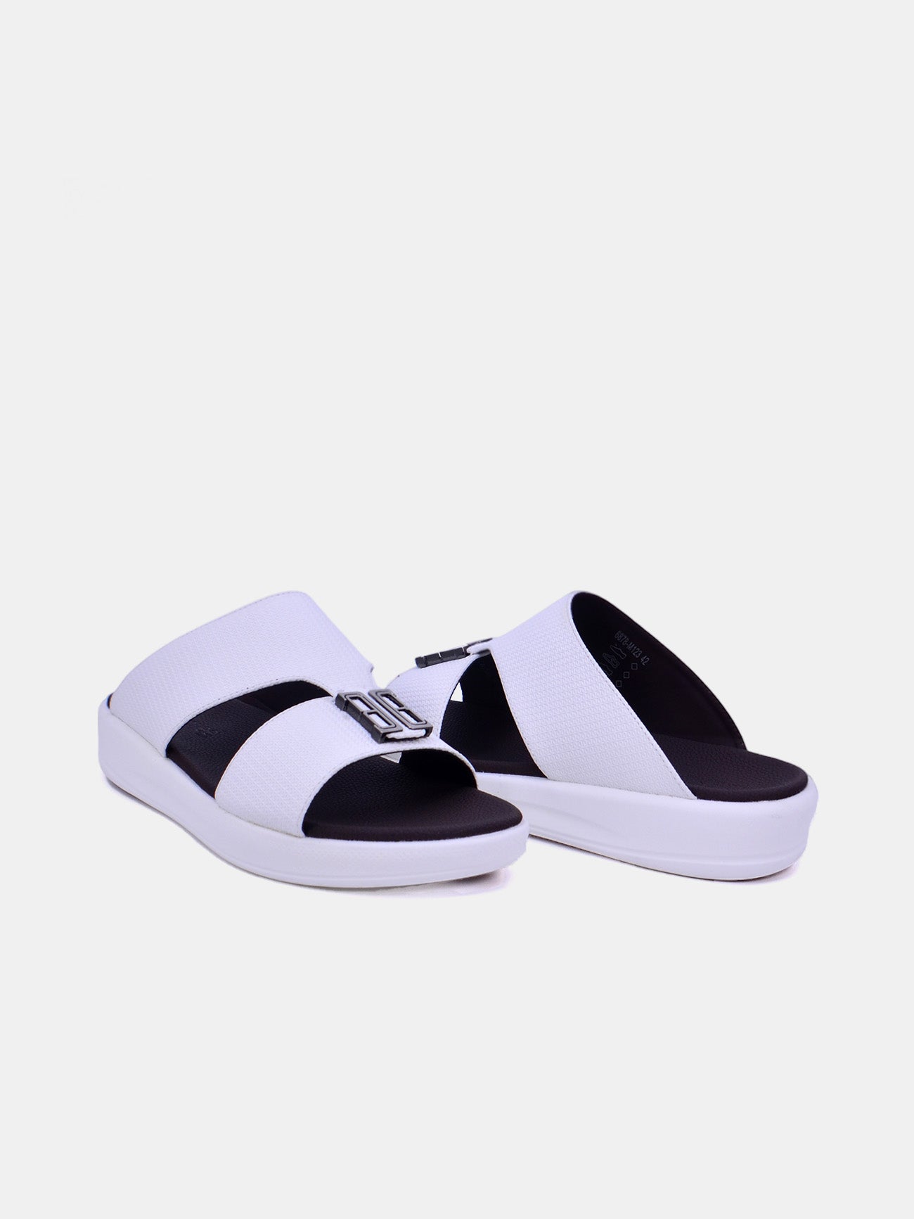 Barjeel Uno M 123 Men's Arabic Sandals #color_white