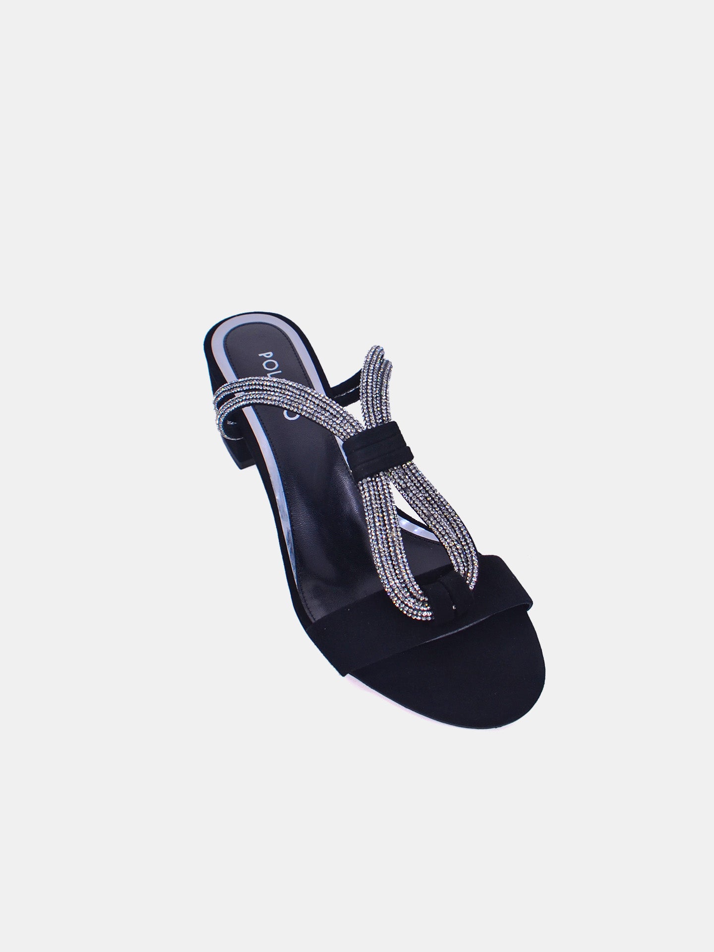 Poletto 169225 Women's Heeled Sandals #color_Black