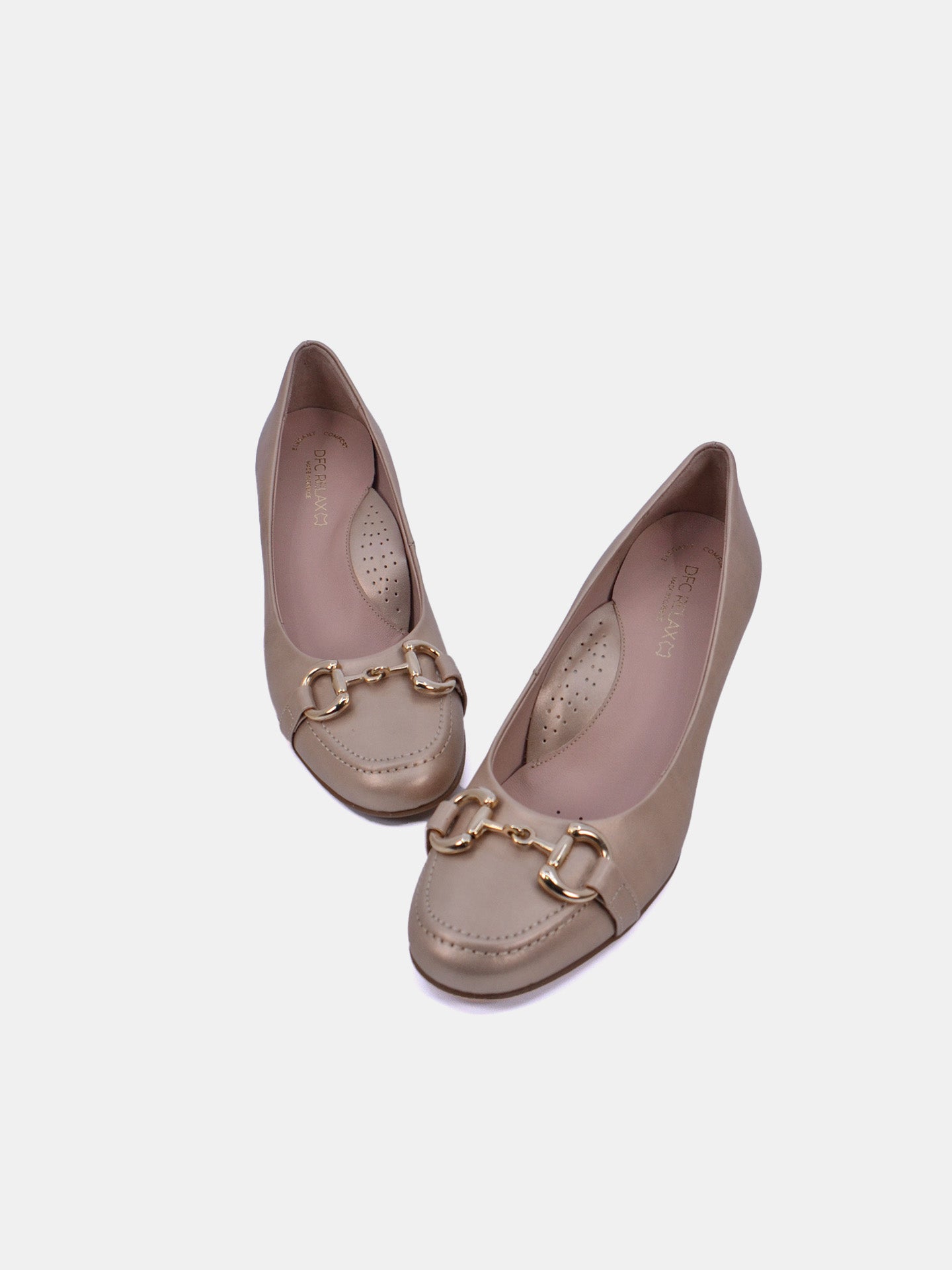 DFC Relax H-61003 Women's Heeled Shoes #color_Gold