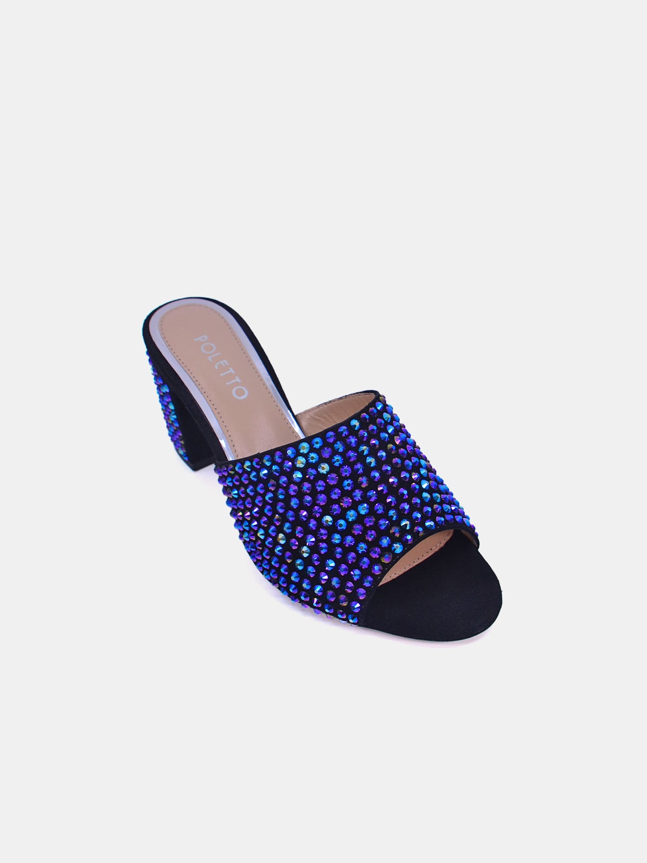 Poletto 191817 Women's Heeled Sandals #color_Black