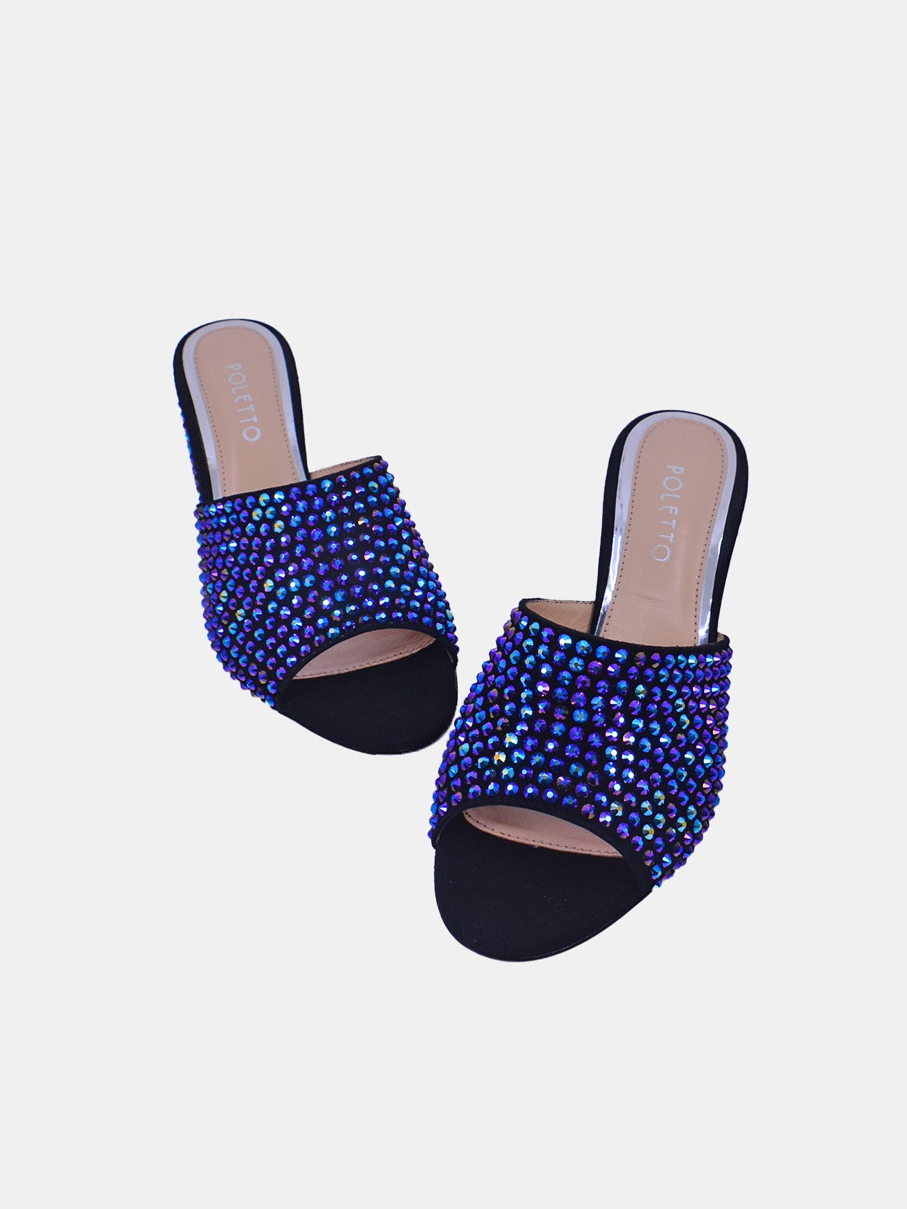 Poletto 191817 Women's Heeled Sandals #color_Black