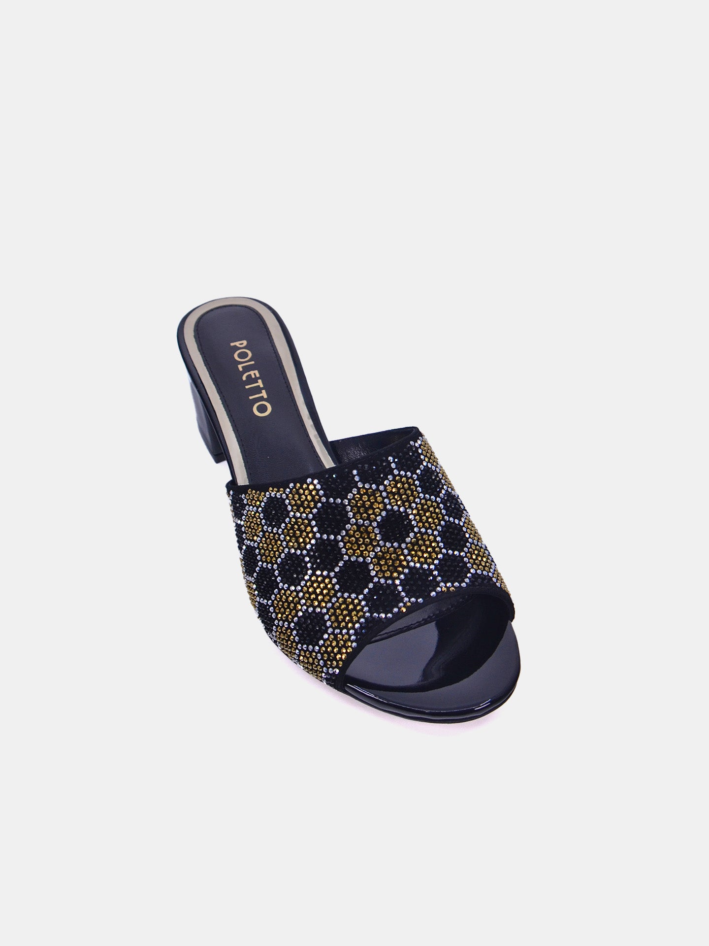 Poletto 169157 Women's Heeled Sandals #color_Black