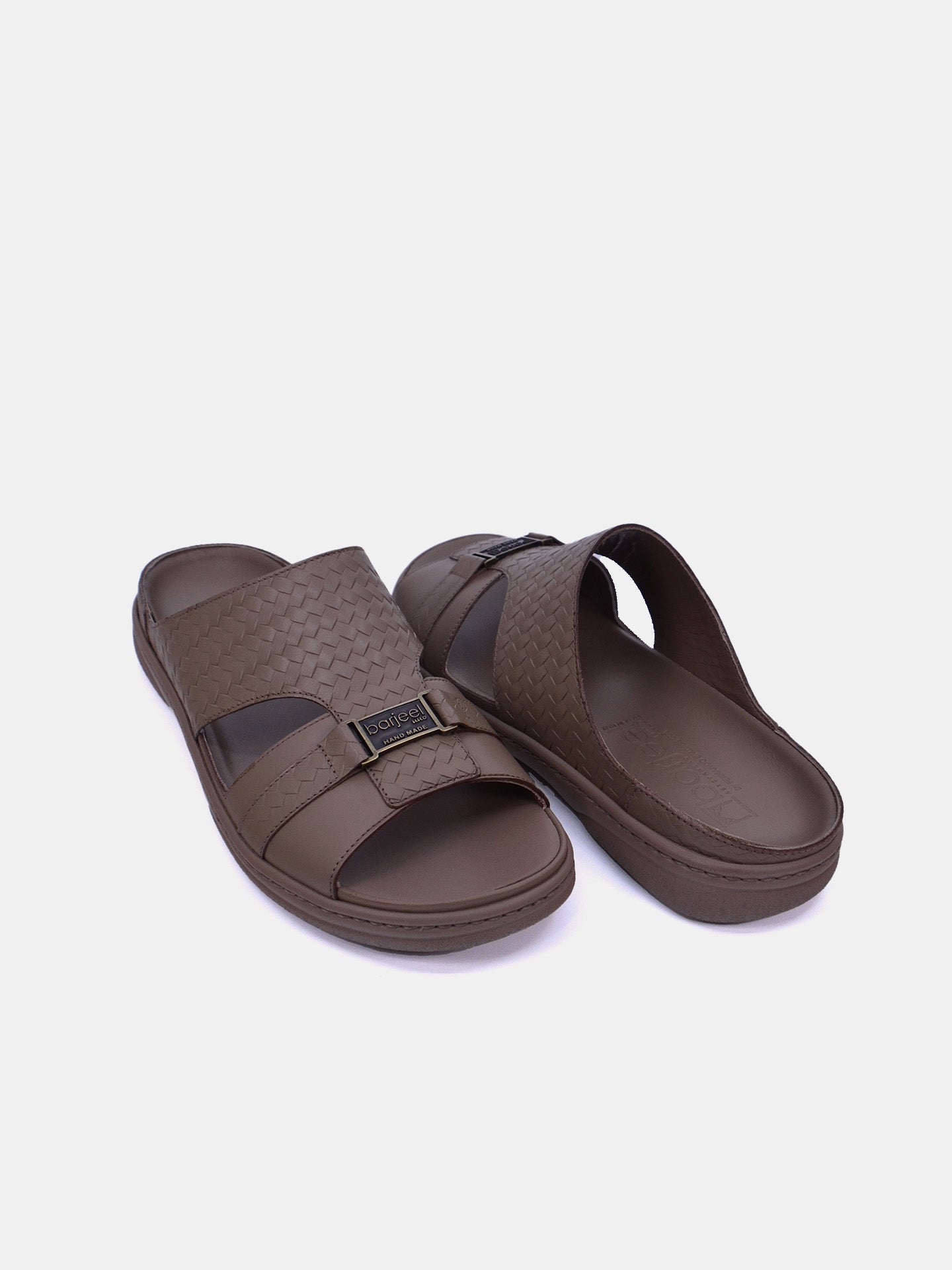 Barjeel Uno 2372 Men's Arabic Sandals #color_Beige