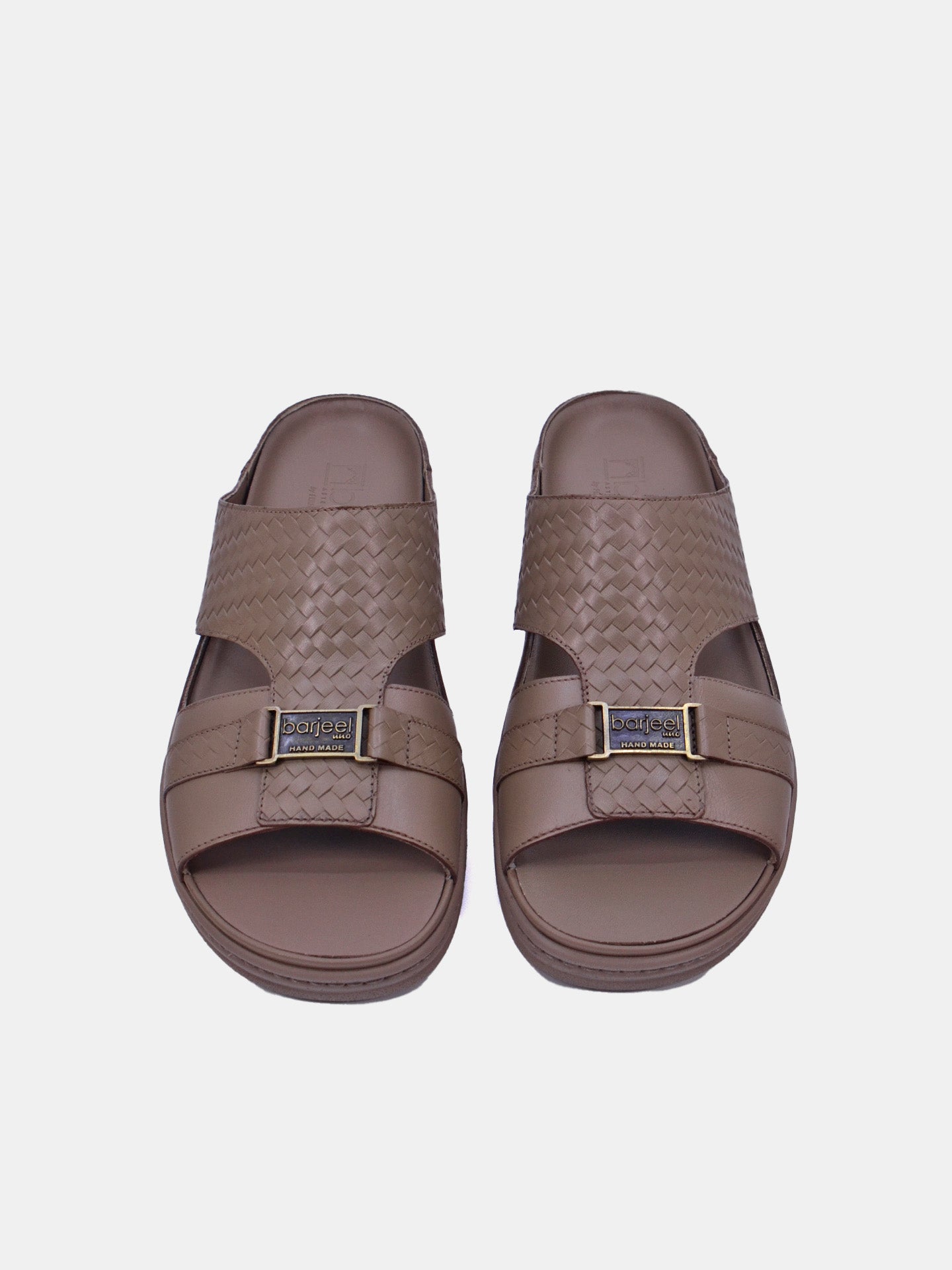 Barjeel Uno 2372 Men's Arabic Sandals #color_Beige